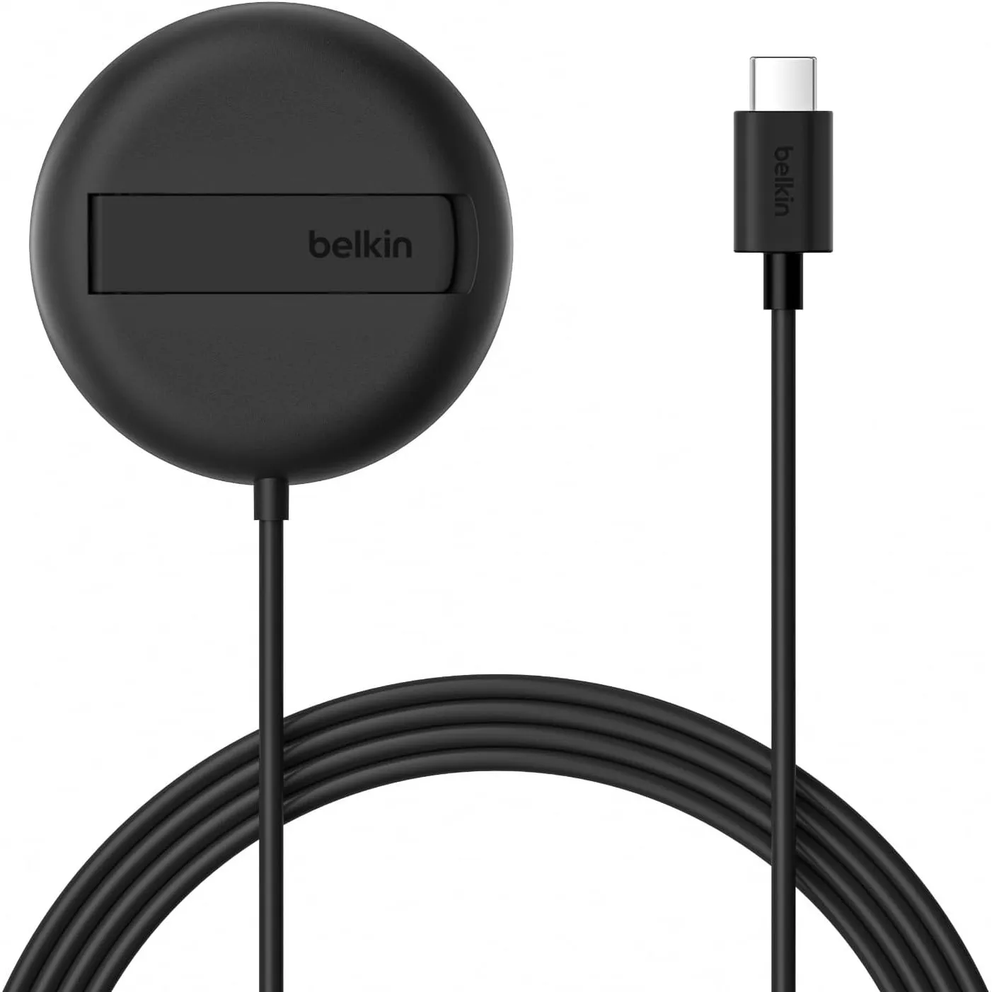Belkin Magnetisches Kabelloses Ladegerät (15W) mit Ständer – zertifiziertes MagSafe Ladegerät, Qi2 Ladestation für iPho…