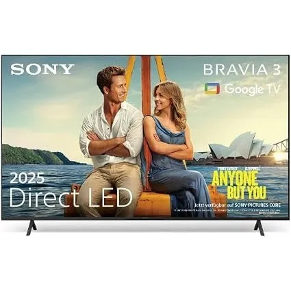 Sony BRAVIA 3 - Direct LED 75 Zoll Fernseher (K75S32), X-Balanced Speaker, Dolby Vision/Atmos, IMAX Enhanced, Google TV…