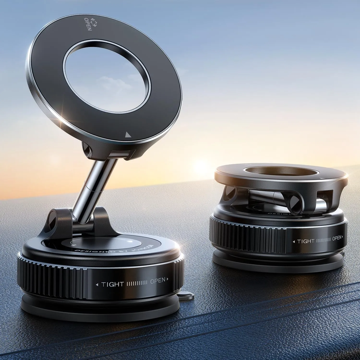 JOYROOM Vakuum Handyhalterung Auto Magnet–2026 Magsafe Autohalterung [24 XN55 Magneten & Stärkster Gel ] 360° Verstellb…