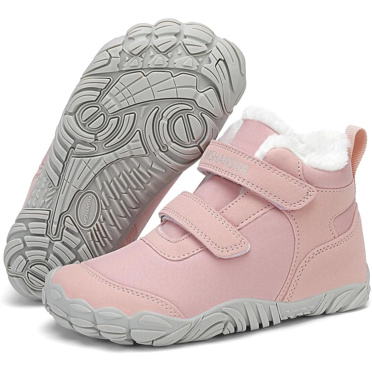 Mishansha Kinder Winter Barfußschuhe Warme Winterschuhe Gr.25-36