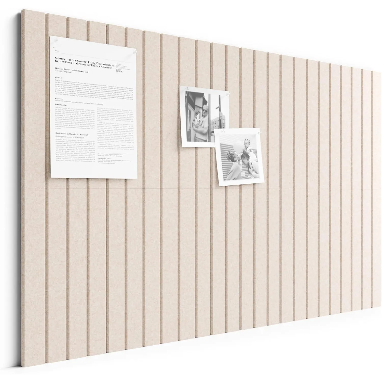 Bumusty Große Filz Pinnwand 90 x 60 cm, 6er-Pack, Haferfarben