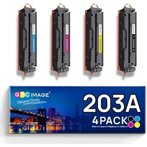 203A Schwarz Kompatible für HP 203A 203X Toner Set M281fdw Toner 4er-Pack