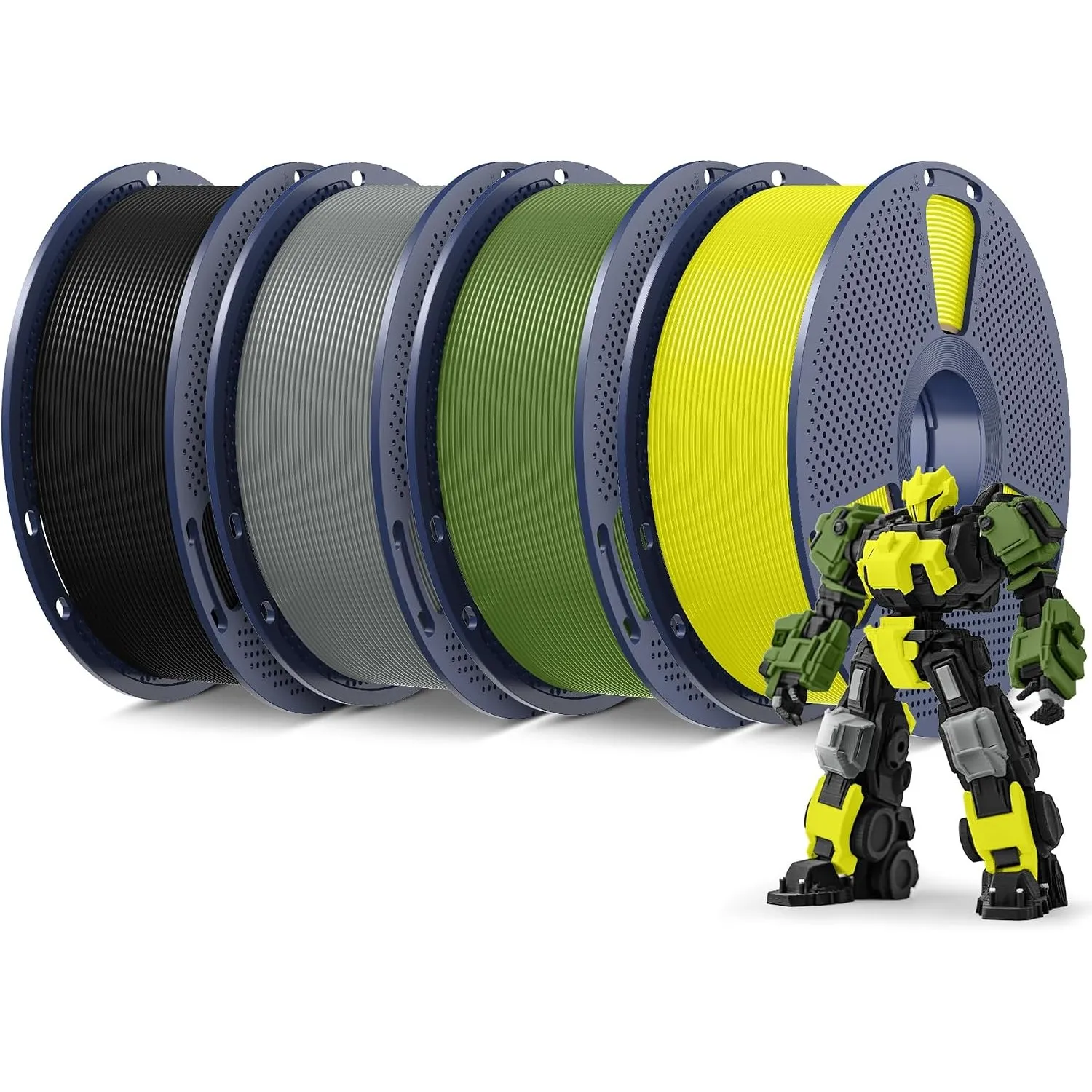 SUNLU PLA+ Filament 1.75mm 4KG Bundle, PLA Plus 3D Drucker Filament
