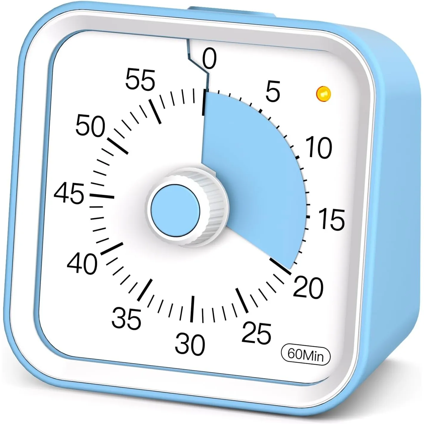 Visueller Timer Kinder mit Pausenfunktion, 60 Minuten Countdown Timer für Kinder Schreibtischstudie, Bürotisch und Meet…