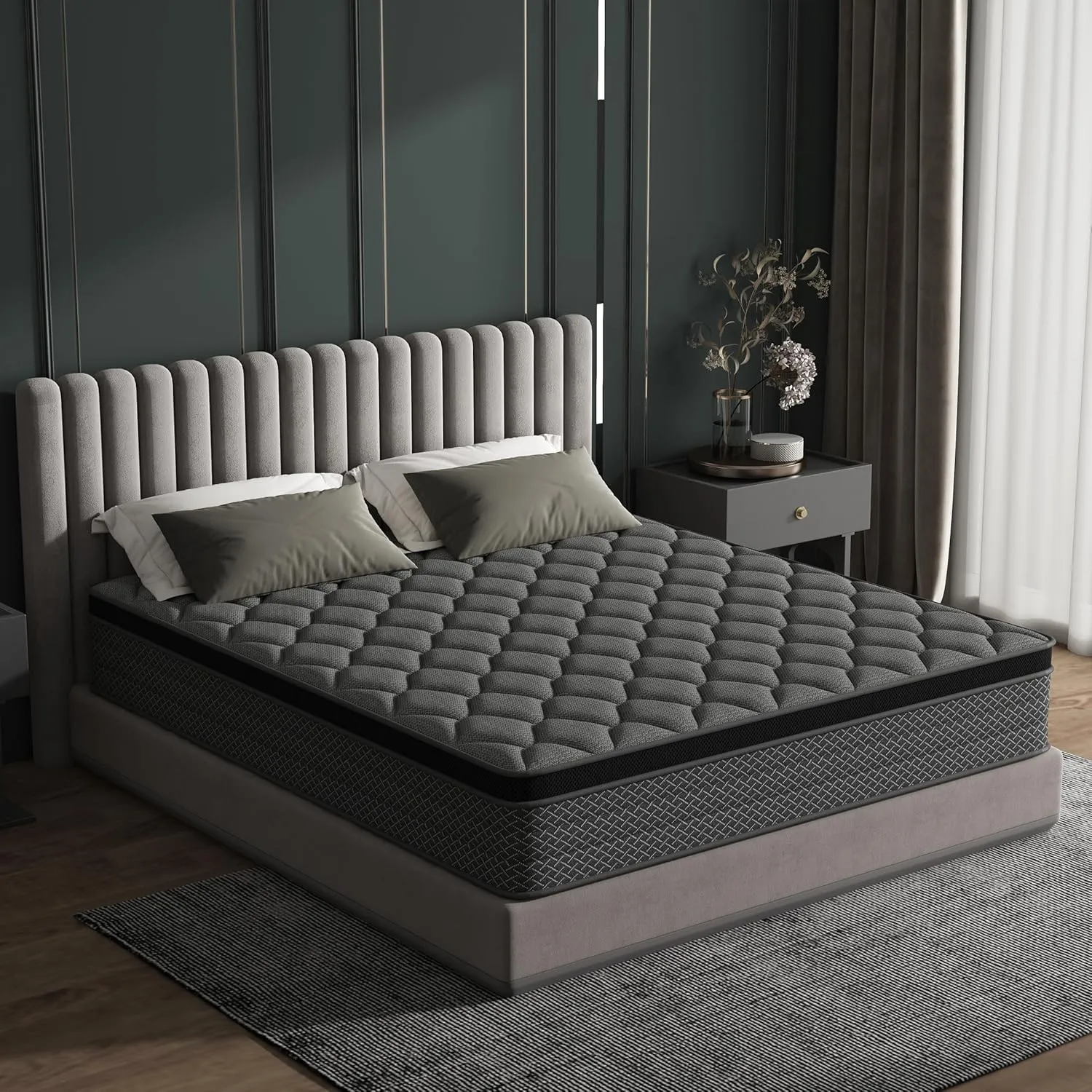 Matratze 140x200 cm Boxspringbett Härtegrad H3, Geeignet für Kinder und Erwachsene, Öko-Tex Zertifiziert, Ergonomische …