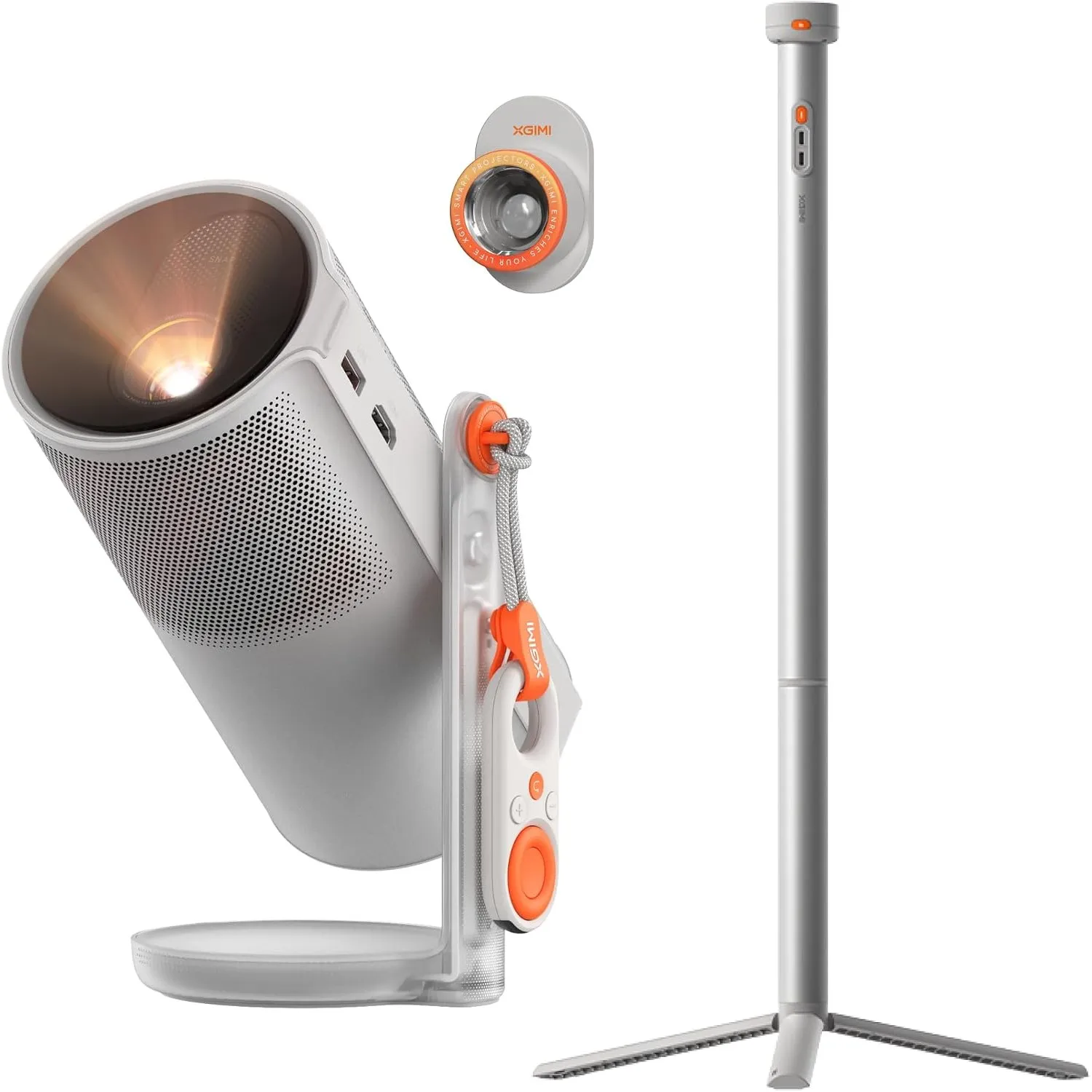 XGIMI MoGo 4 Outdoor Beamer Set mit PowerBase-Ständer, 5h Laufzeit