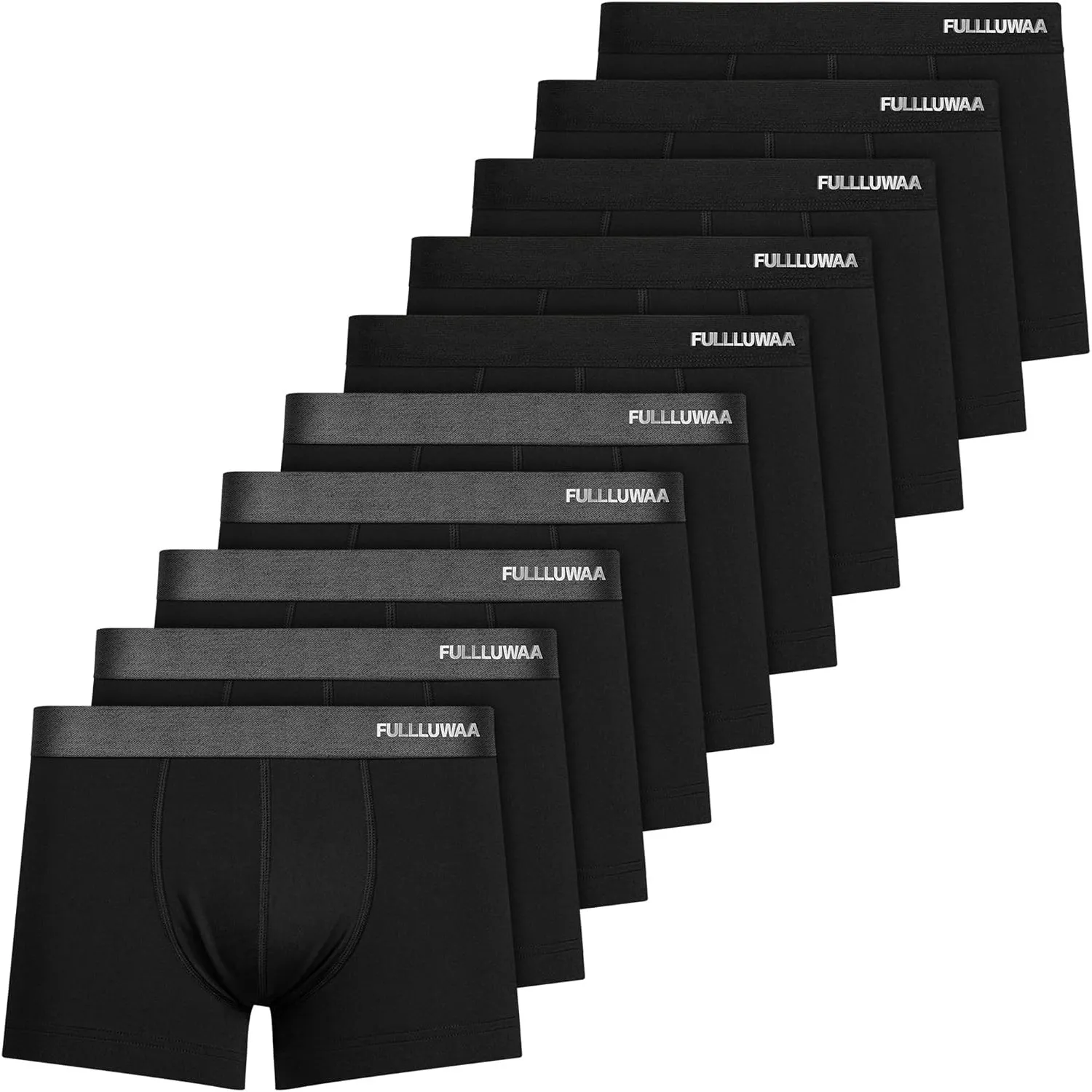 Fullluwaa Boxershorts Herren 10er Pack Baumwolle Ohne Kratzenden Zettel