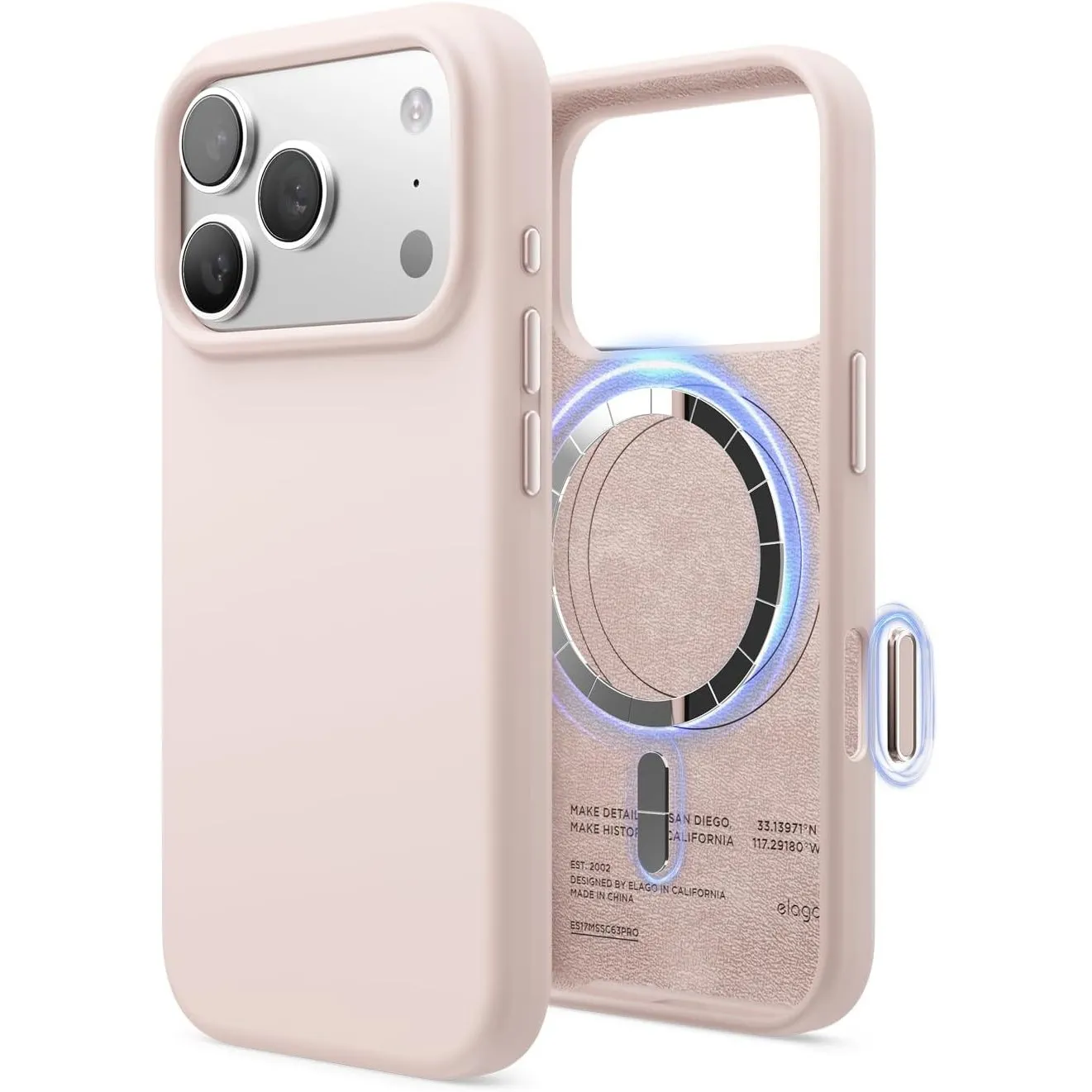 elago Magnetische Silikon hülle für iPhone 17 Pro – MagSafe-kompatibel, Premium-Liquid-Silikon, Stoßfest, Schlankes Sch…