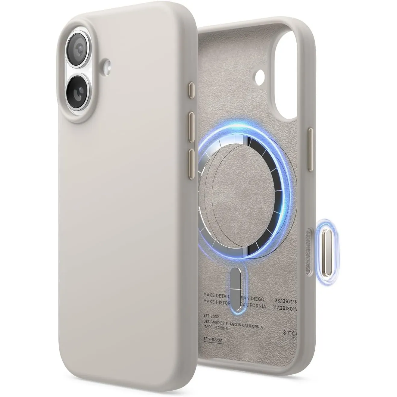 elago Magnetische Silikon hülle für iPhone 17 – MagSafe-kompatibel, Premium-Liquid-Silikon, Stoßfest, Schlankes Schutzc…