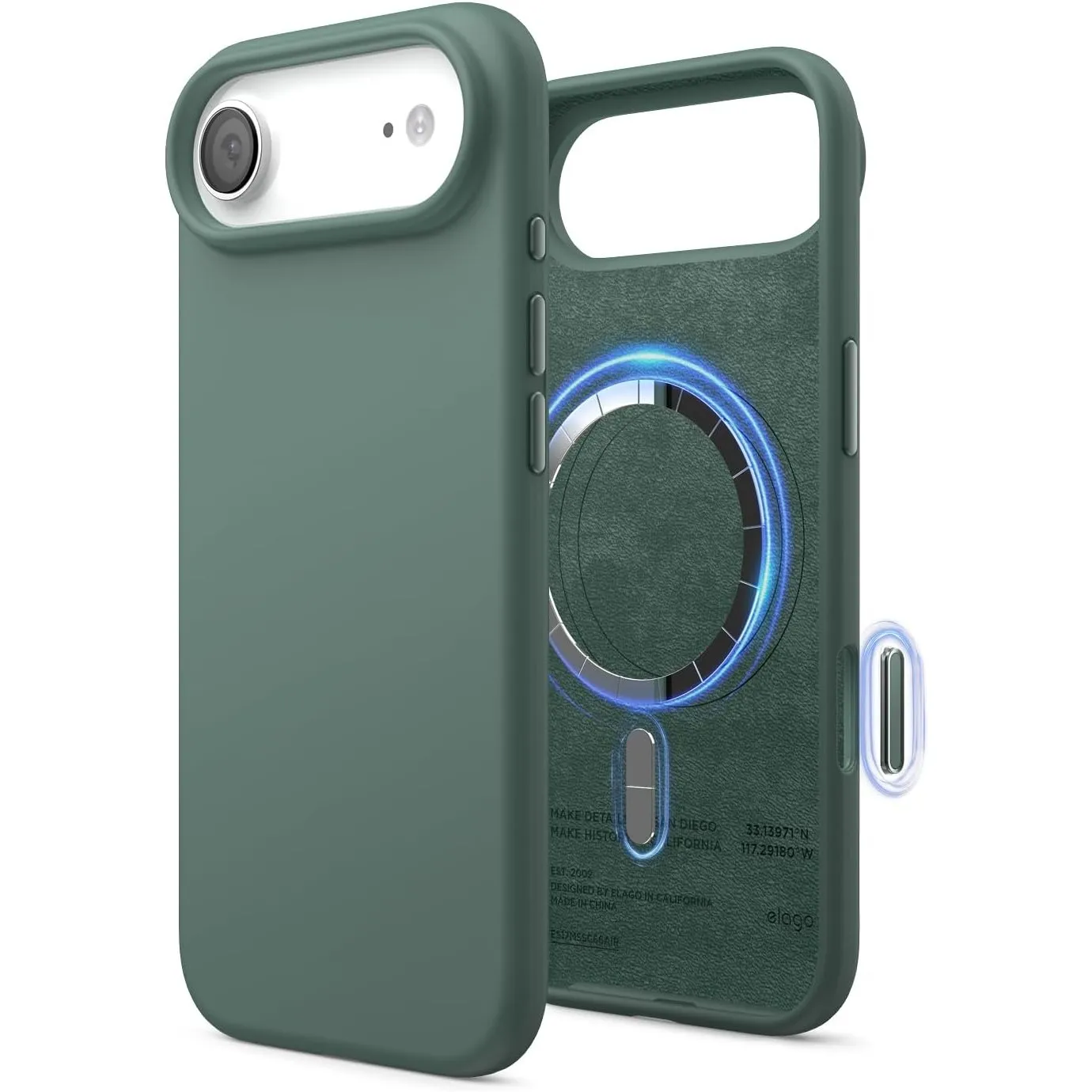 elago Magnetische Silikon hülle für iPhone Air – MagSafe-kompatibel, Premium-Liquid-Silikon, Stoßfest, Schlankes Schutz…