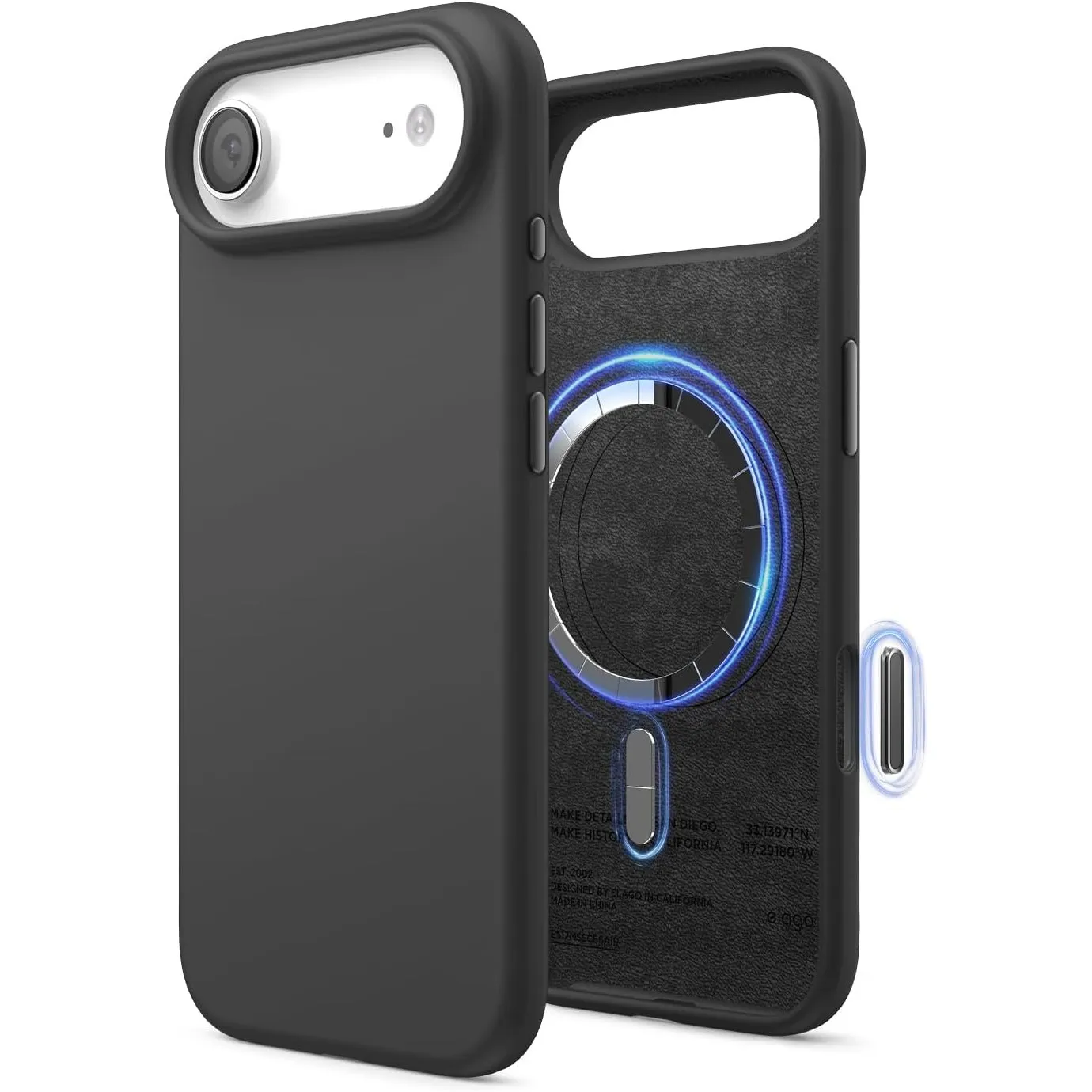 elago Magnetische Silikon hülle für iPhone Air – MagSafe-kompatibel, Premium-Liquid-Silikon, Stoßfest, Schlankes Schutz…