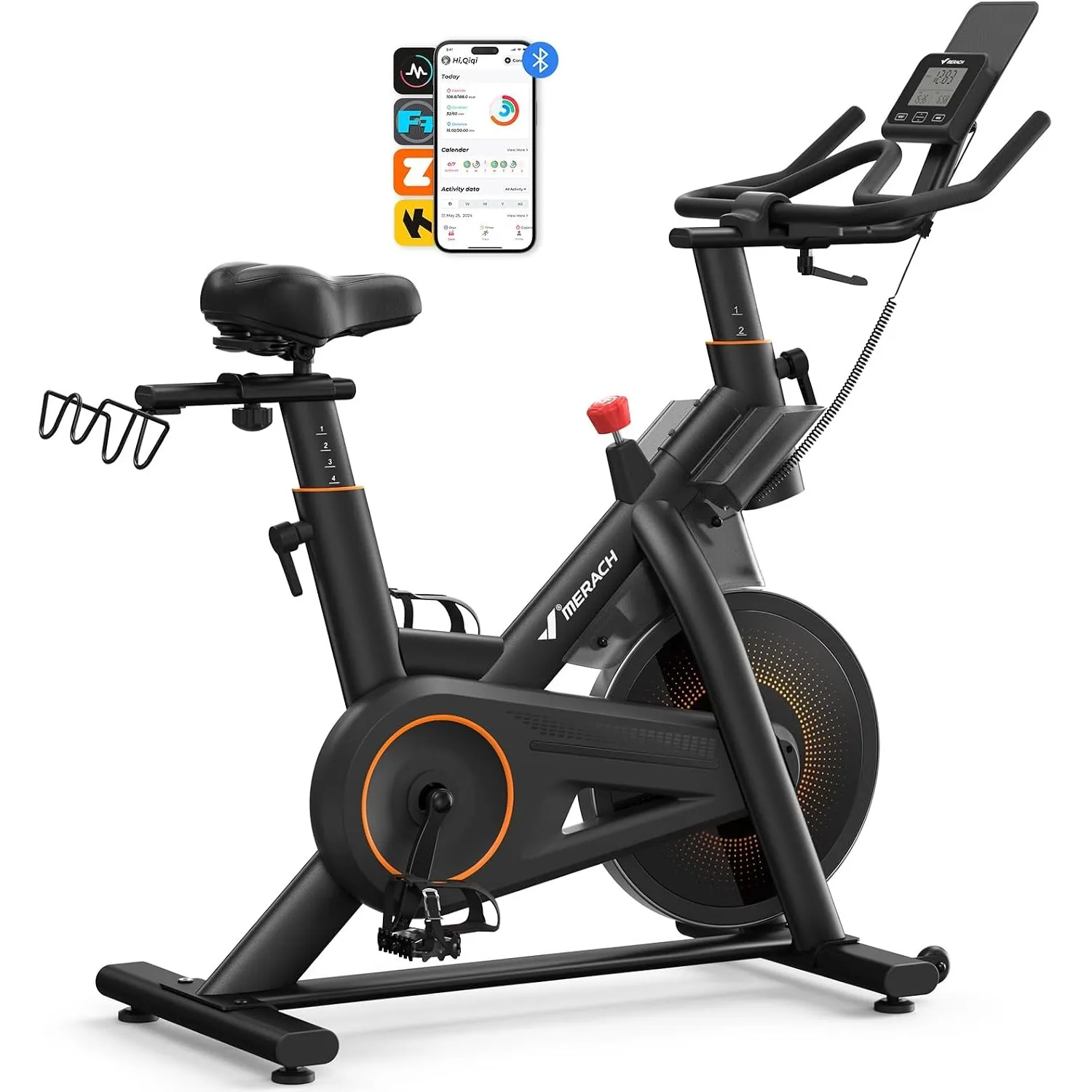 MERACH S29 Heimtrainer Fahrrad - 10kg Schwungrad, extra leise, sanfter Lauf