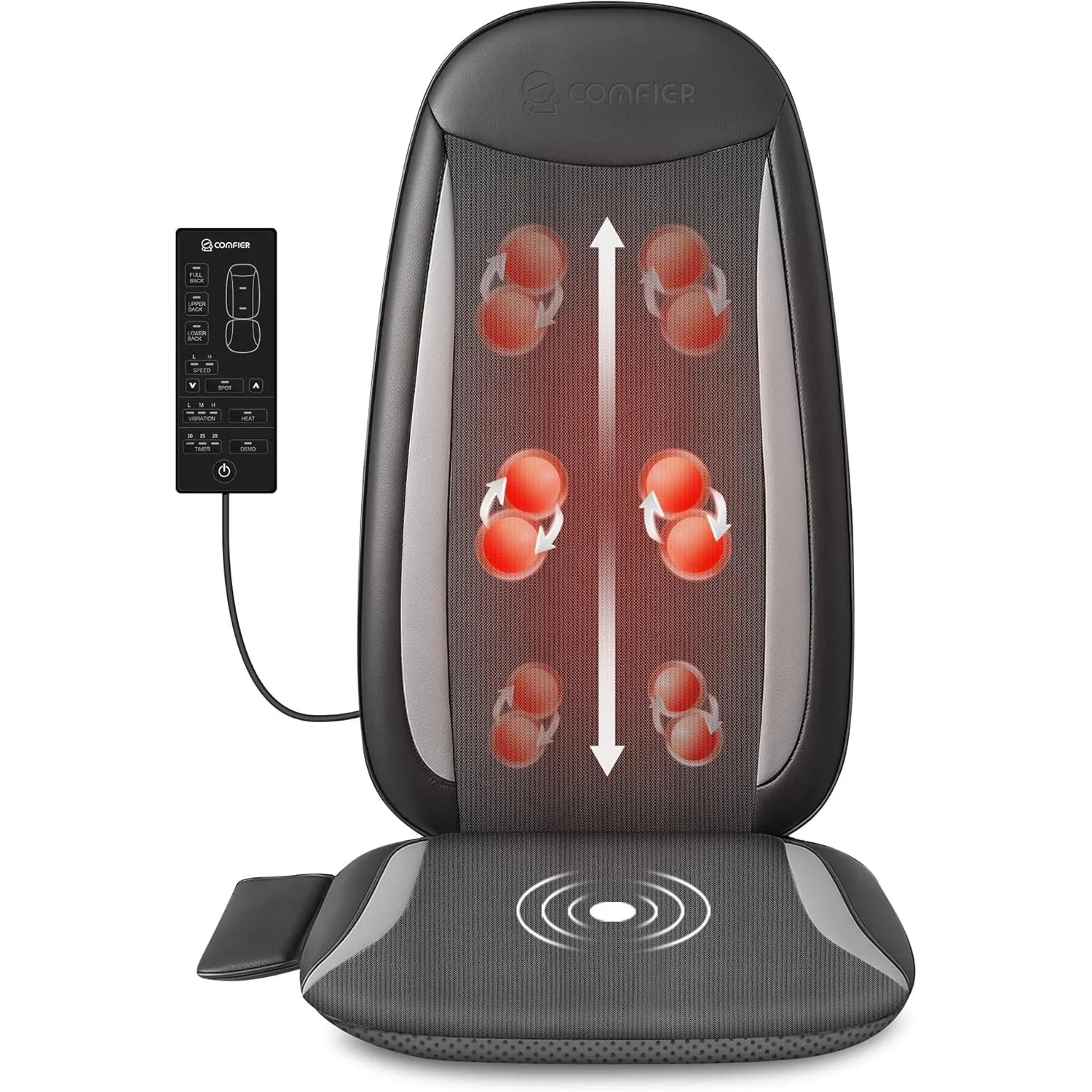 COMFIER Shiatsu Massagesitzauflage mit Vibration und Wärme