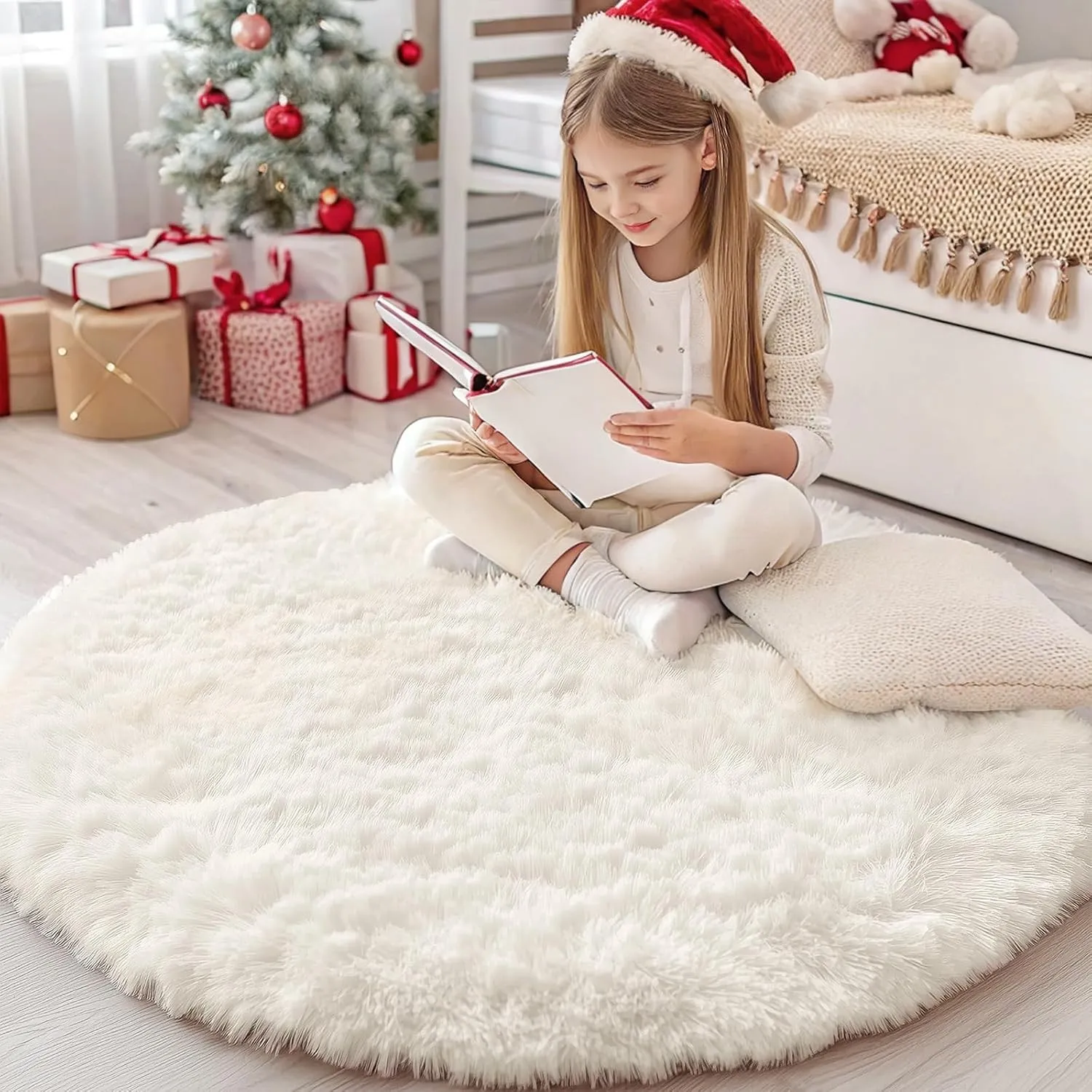 Homaxy Hochflor Flauschig Teppich Anti-Rutsch Unterseite Waschbar Teppiche fürs Wohnzimmer, Kinderzimmer, Schlafzimmer …