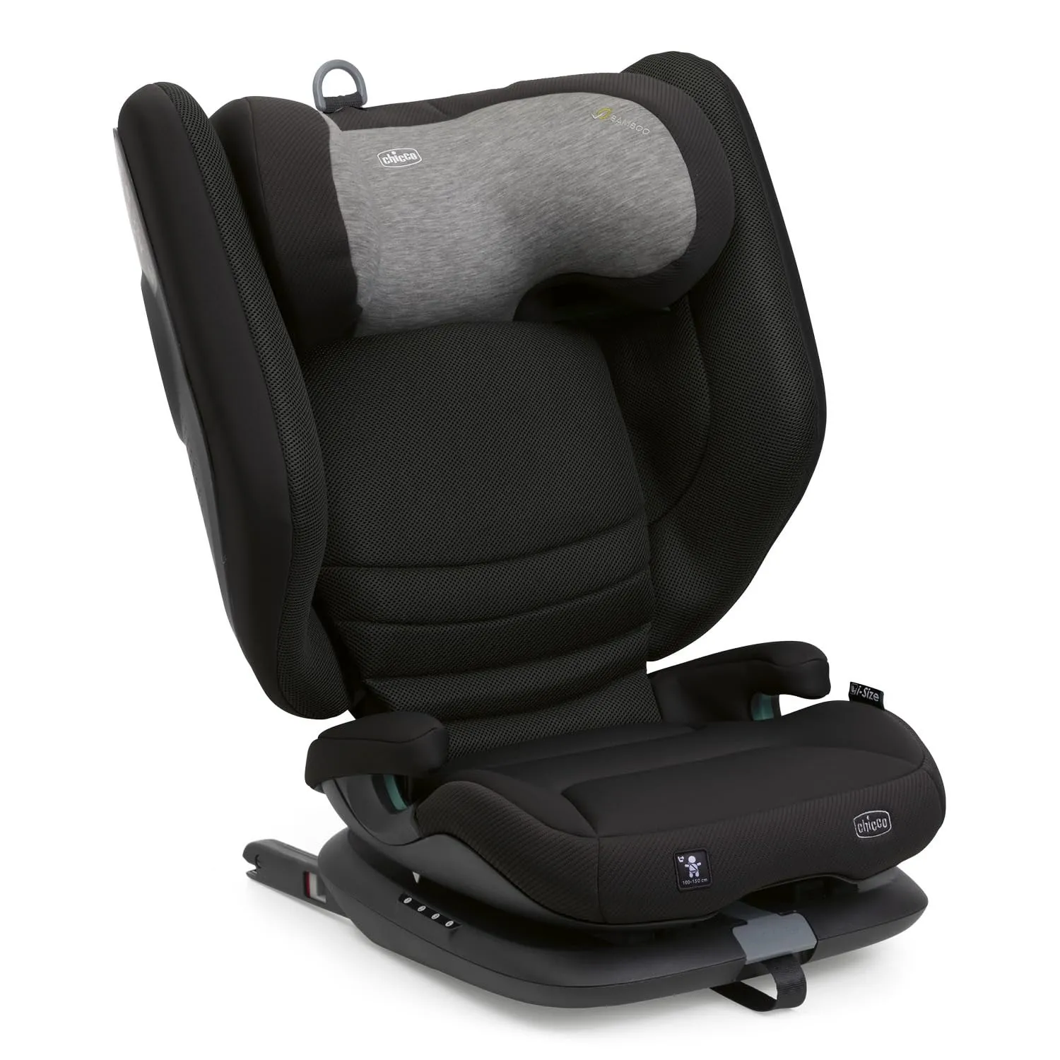 Chicco Fold&Go S i-Size (ECE R129/04), Kindersitz 100-150 cm, mit starren Isofix Konnettoren, Gruppe 2/3 für Kinder von…