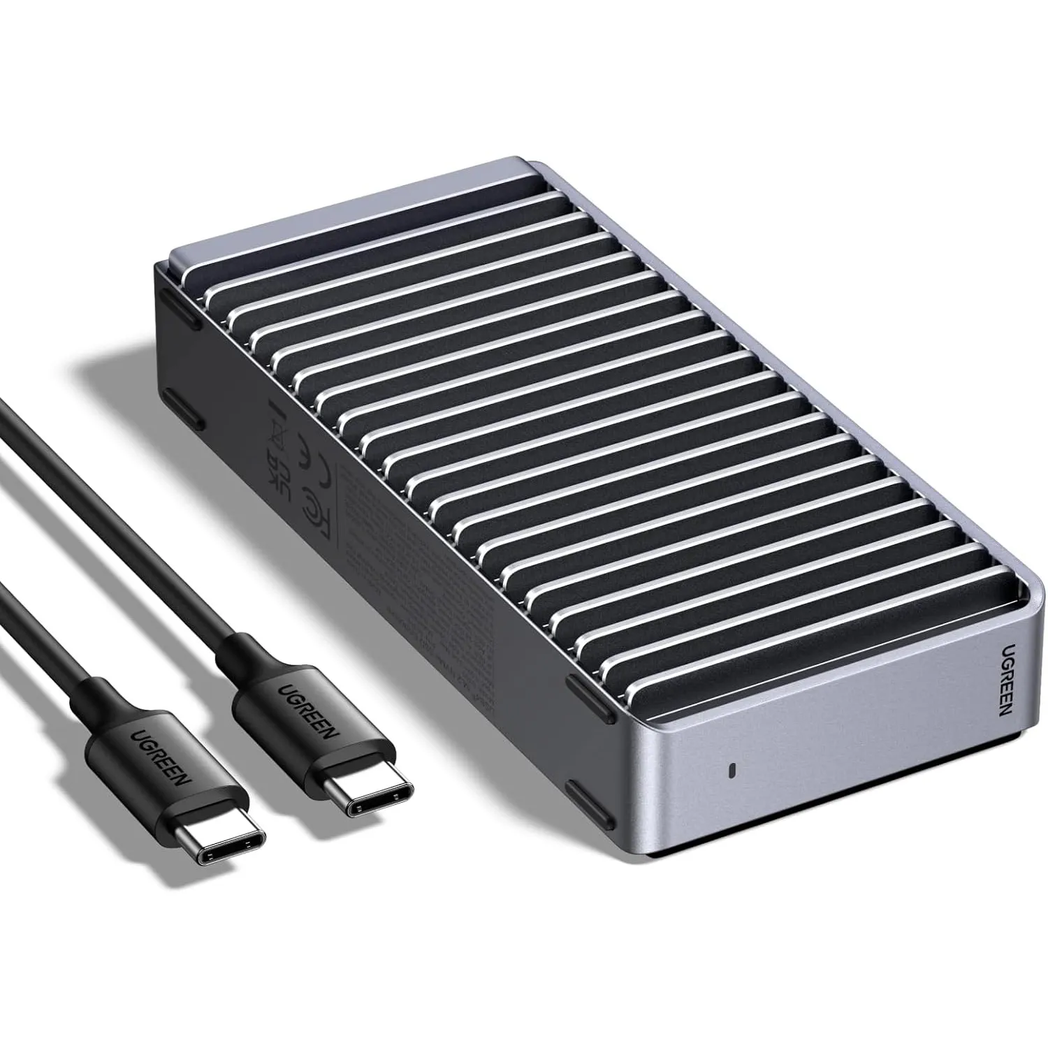 UGREEN 40Gbbps NVMe Gehäuse kompatibel mit Thunderbolt 4 bis zu 3848MB/s | USB4 M2 SSD Gehäuse kompatibel mit Mac mini …