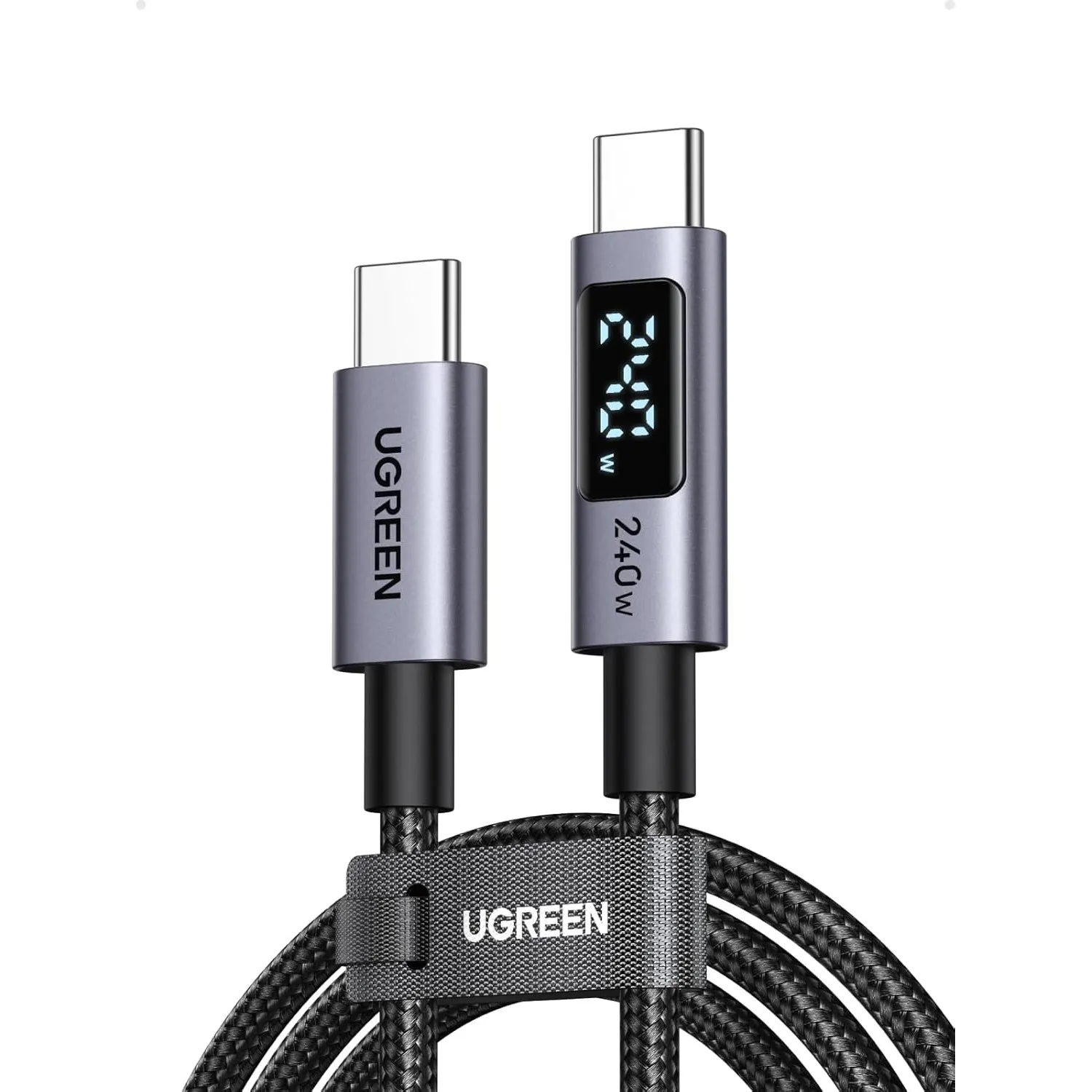 UGREEN 240W USB-C Kabel mit Digital Display PD3.1 Schnellladekabel