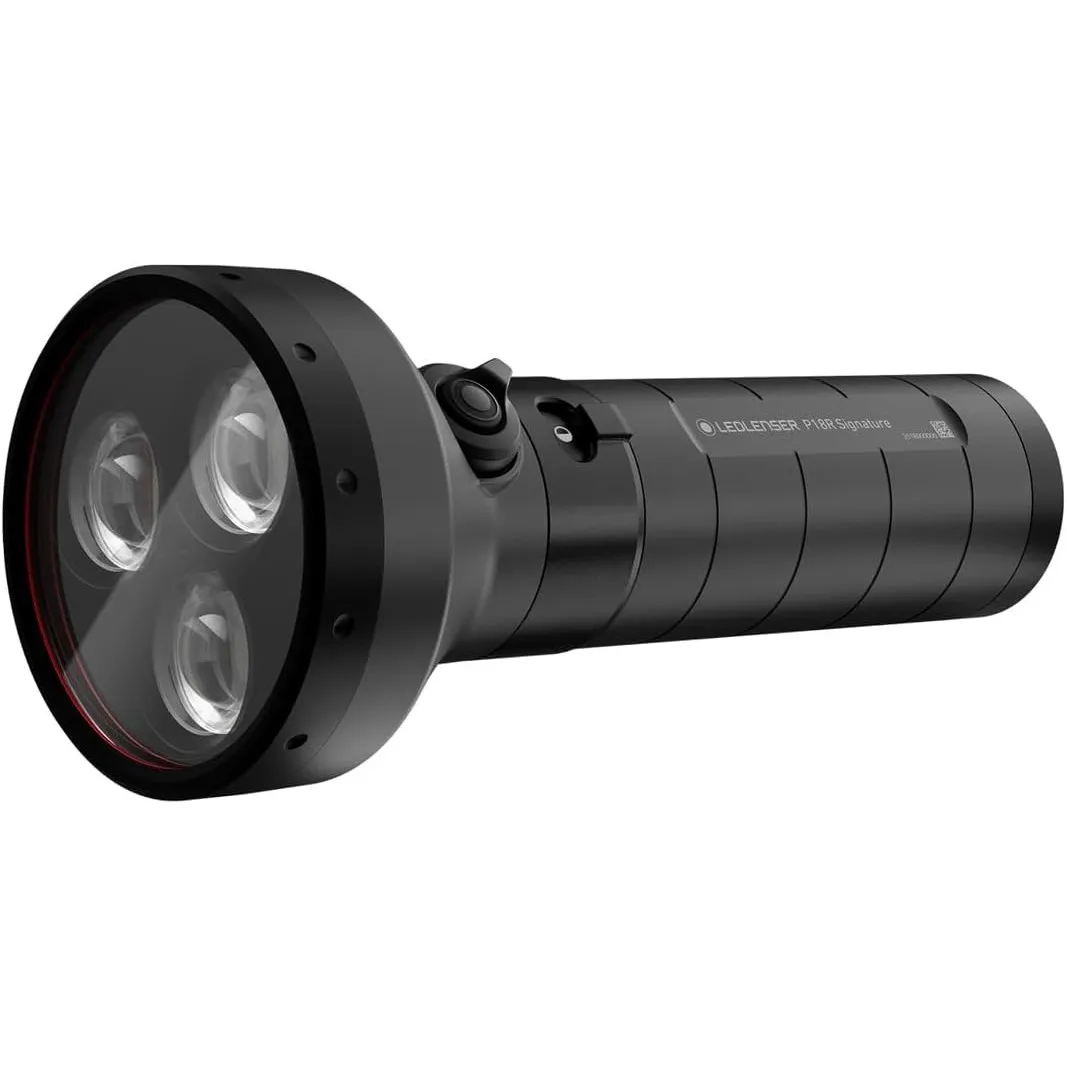 Ledlenser P18R Signature LED-Taschenlampe, wiederaufladbar, 7000 Lumen, extrem hell, 630 m Fokus, 8 Modi, USB-C, IP68 w…
