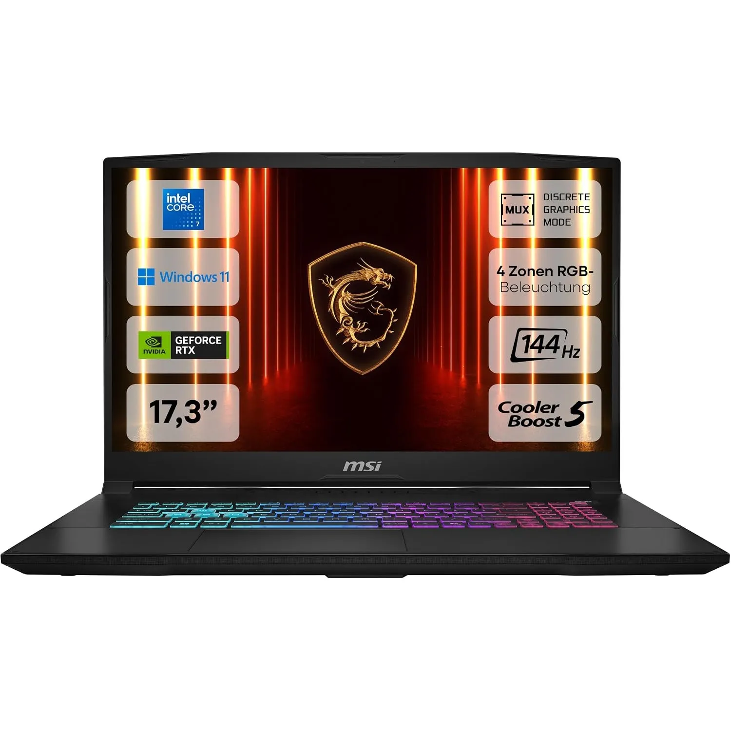 MSI Katana 17 HX, Gaming Laptop, 17,3 Zoll Full HD, Intel Core i7 14650HX, NVIDIA GeForce RTX 5070, 16 GB DDR5, 1 TB SS…
