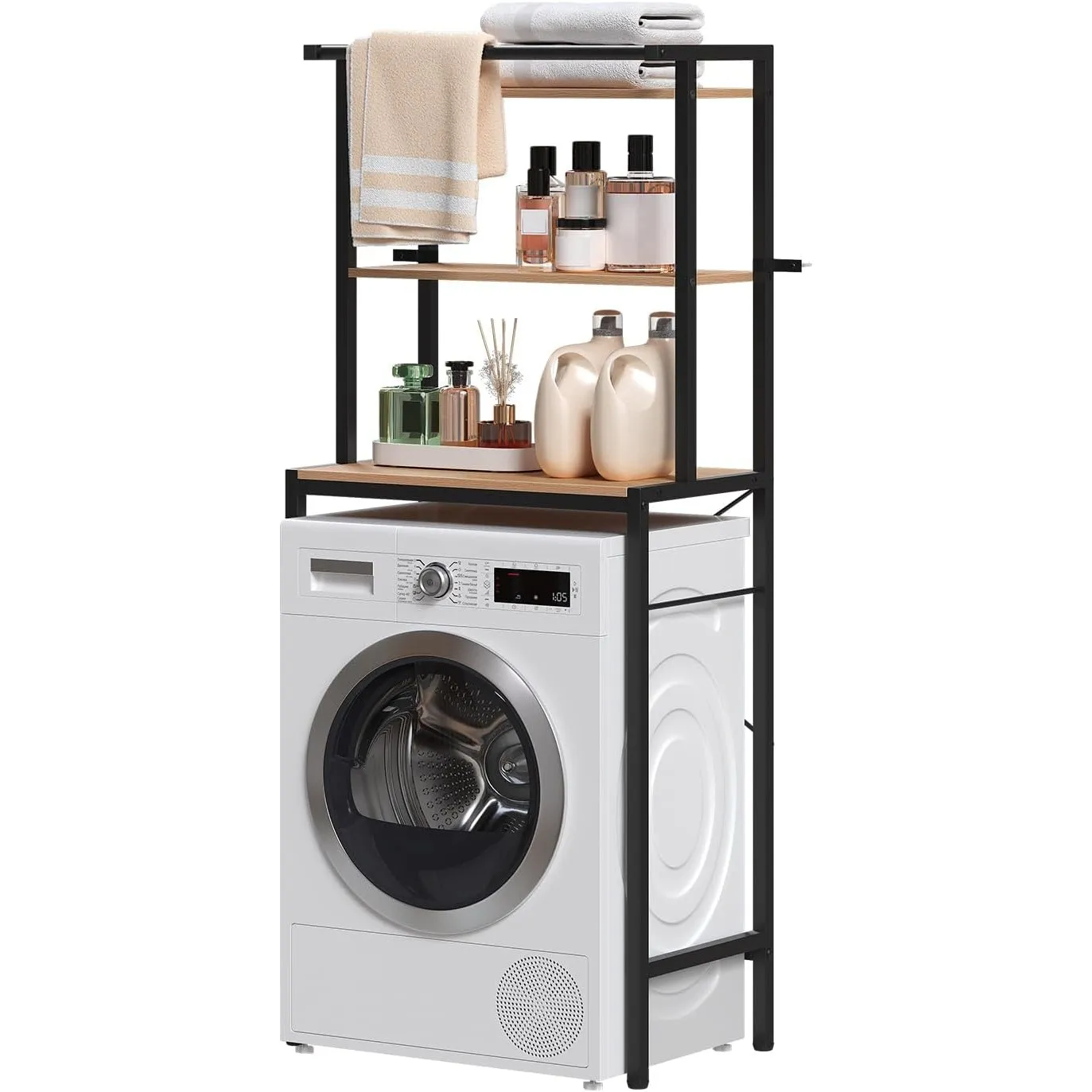 EUGAD Waschmaschinenregal, WC Regal über Waschmaschine Toilette