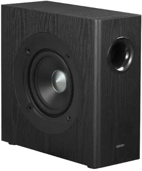 Edifier T5s AKTIV-SUBWOOFER – 8-Zoll-Tieftöner – 70 Watt – Low-Pass-Filter – Frequenz bis 35Hz – MDF-Gehäuse für reduzi…