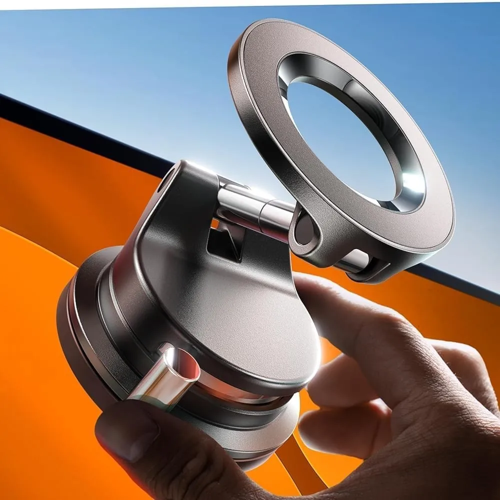 LISEN Snapmount Handyhalterung Auto für Magsafe - [24x N55 Magnet] für Magsafe Autohalterung mit Vakumm Saugnapf, Magne…