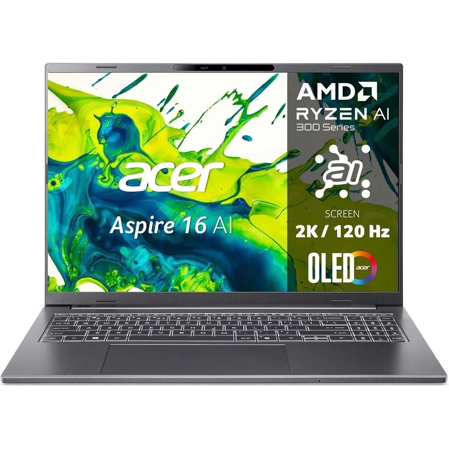Acer Aspire 16 AI OLED | Laptop | Ryzen AI 5 | 16GB | 512GB | mit Netzteil