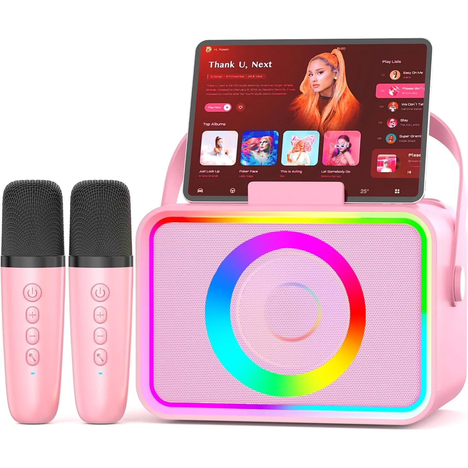 [2026] Karaoke Maschine 2 Mikrofonen: Wowstar Karaoke Anlage mit 2 Karaoke Mikrofonen - Tragbare Bluetooth Karaoke Box …