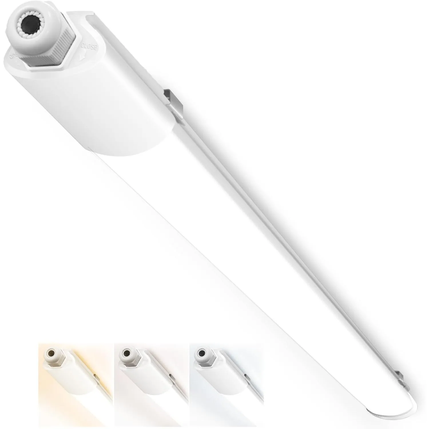 Peasur Feuchtraumleuchte LED 120CM, 3000K/4000K/6500K LED Deckenleuchte Röhre 36W 3960LM Leiste Flach, IP65 Wasserfest …