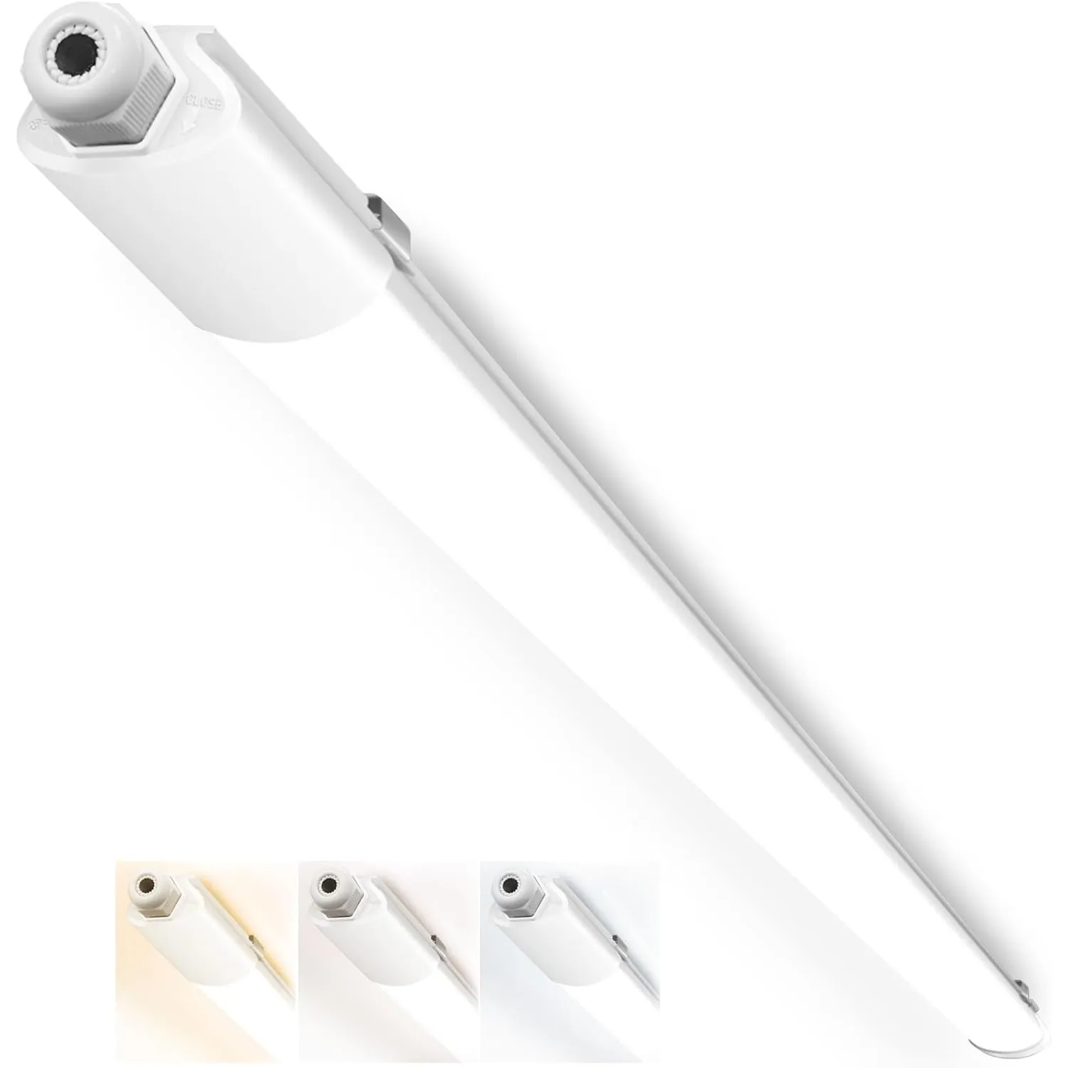 Peasur Feuchtraumleuchte LED 150CM, 3000K/4000K/6500K LED Deckenleuchte Röhre 48W 5280LM Leiste Flach, IP65 Wasserfest …