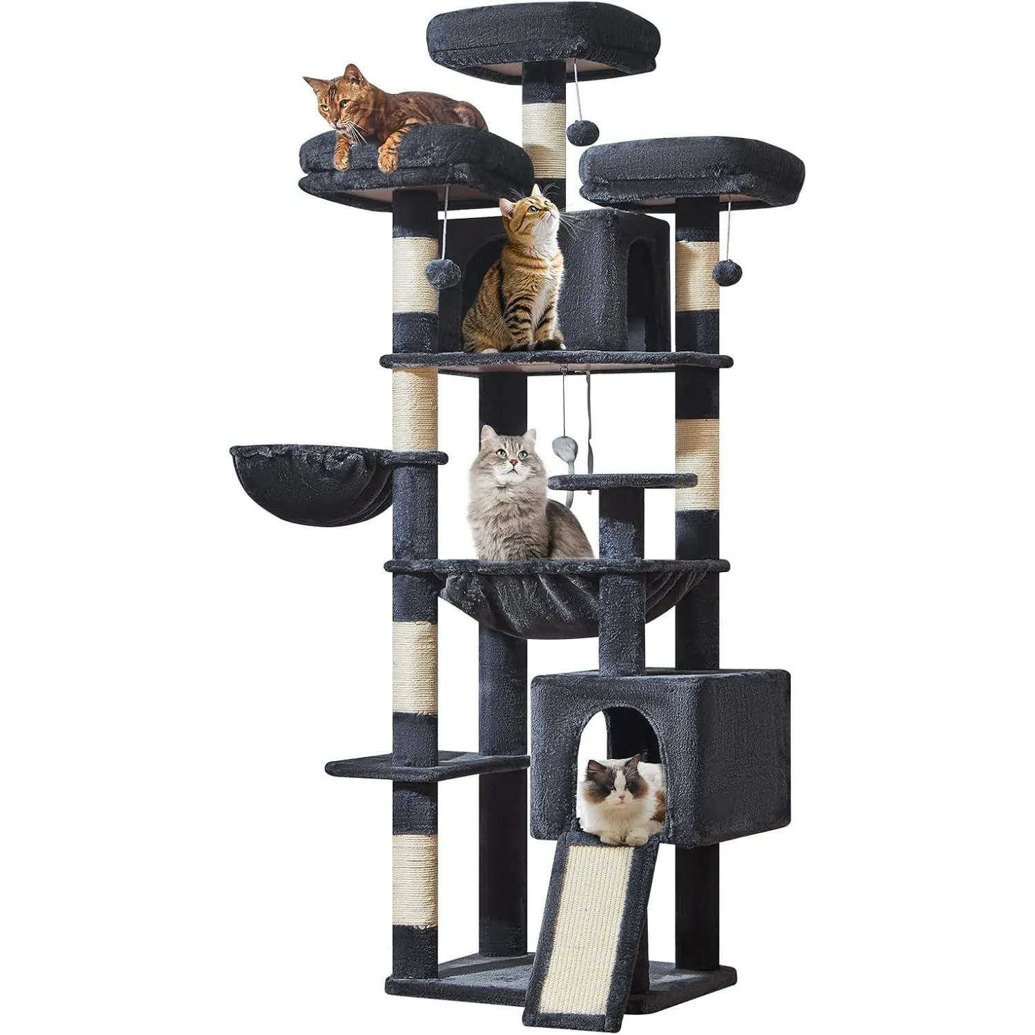 Taoqimiao 193cm Kratzbaum XXL, Großer Katzenbaum Für Große Katzen, MS047G