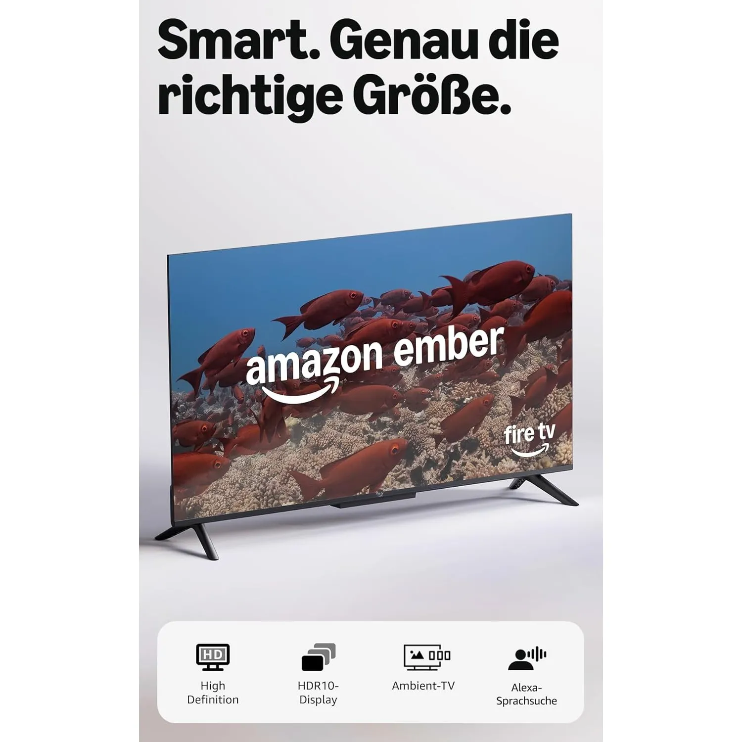 Amazon Ember 2-Serie mit Fire TV (neueste Generation), 40-Zoll-Smart-TV in HD mit Alexa-Fernbedienung, schnellem Stream…