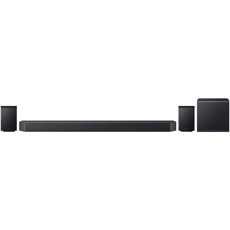 Samsung HW-Q995GF Q-Series 11.1.4-Kanal-Soundbar für Fernseher, Kabelloser 8"-Dual-Subwoofer, 4.0.2-Kanal-Rücklautsprec…