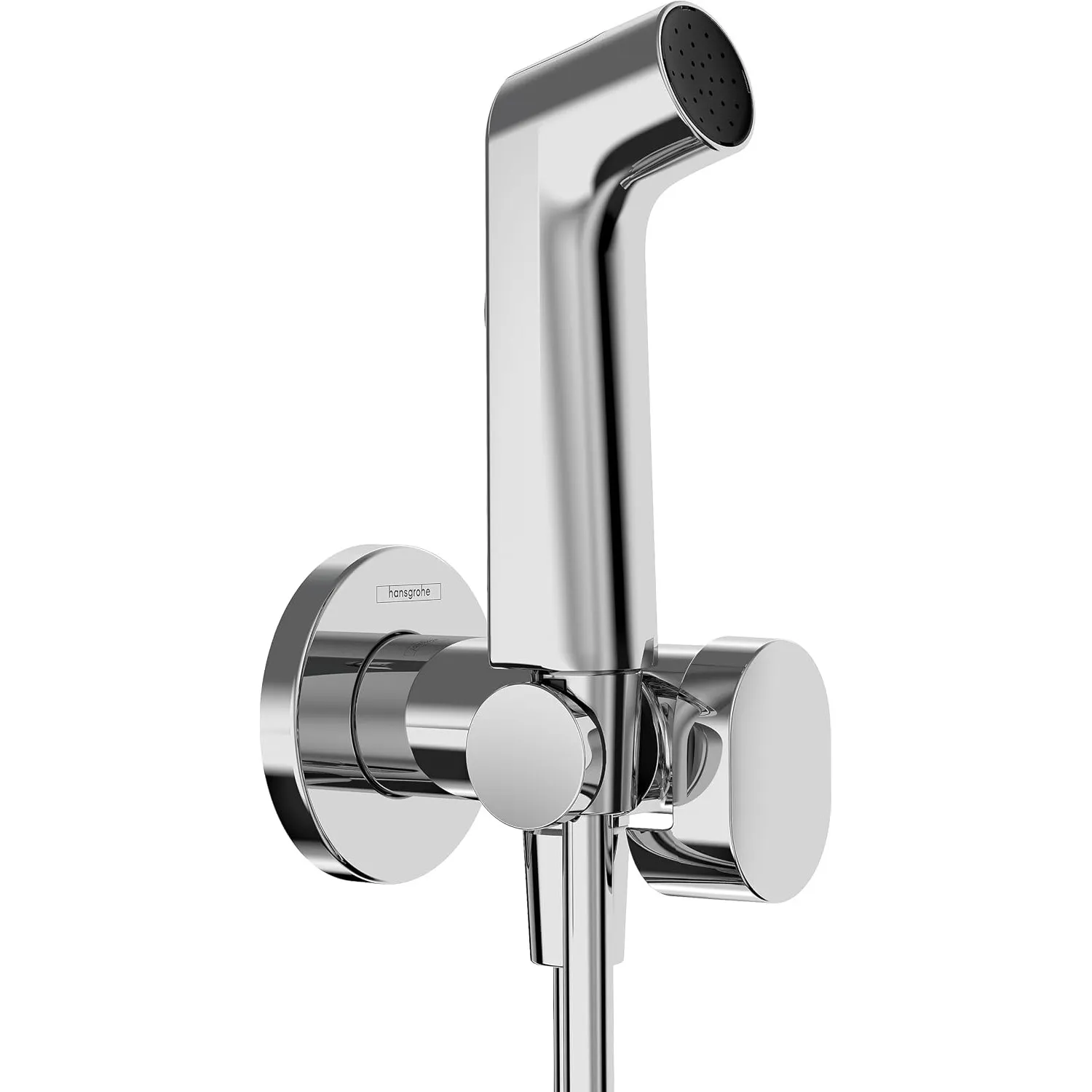 hansgrohe Bidette Handbrause S mit 1 wassersparenden Strahlart (EcoSmart), inkl. Absperrventil, Brausehalter und Brause…