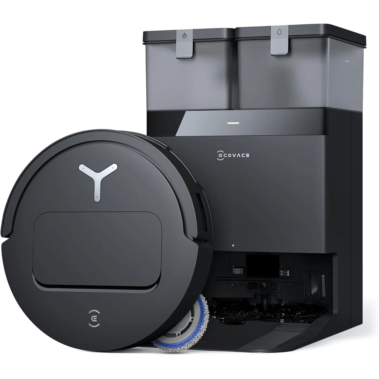 ECOVACS DEEBOT T50 PRO Omni Gen2 Saugroboter mit Wischfunktion, Ausfahrende Seitenbürste und Wischmopp, 21.000 Pa, Auto…