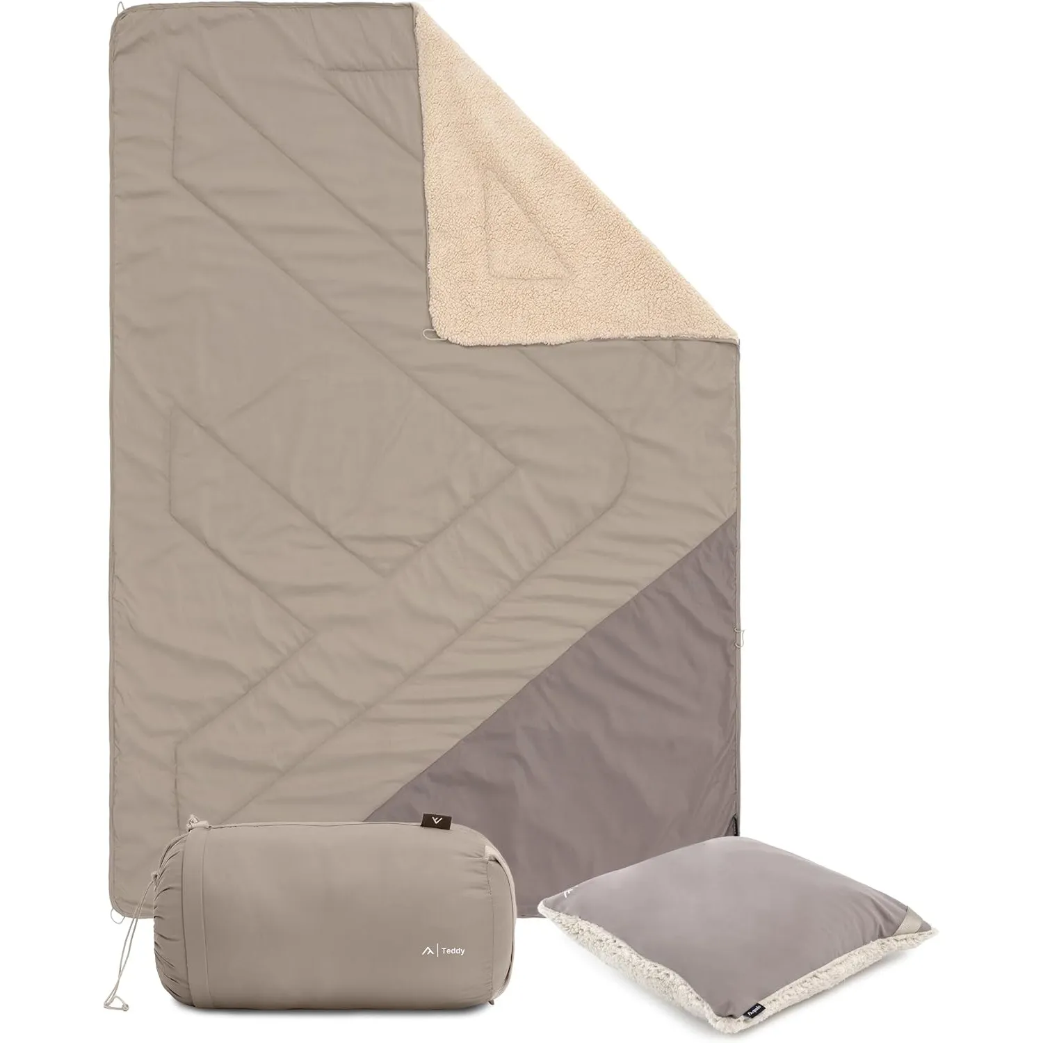 qeedo Teddy Kuscheldecke Outdoor 200 x 140 cm - weiche Teddy Fleecedecke wasserabweisend & raschelfrei - Camping Decke …
