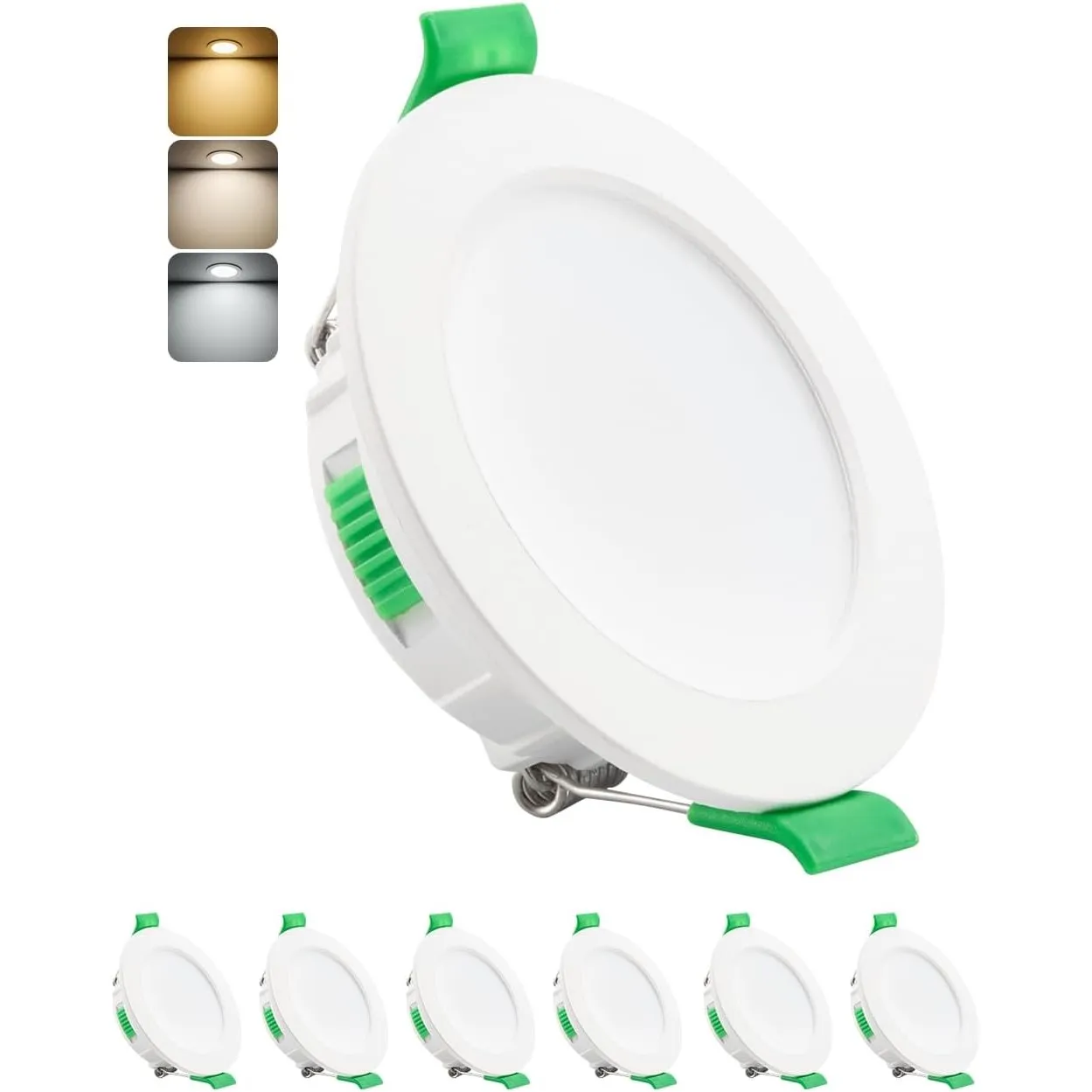 HOMEOW LED Einbaustrahler 230V 55mm – 68mm Lochmaß, 4W LED Spots