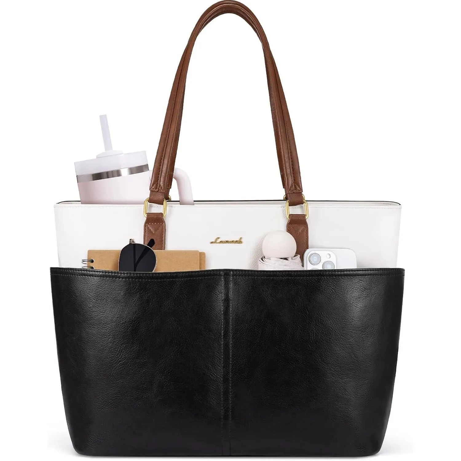 LOVEVOOK Handtasche Damen Groß, Laptoptasche 15,6/17,3 Zoll, Arbeitstasche