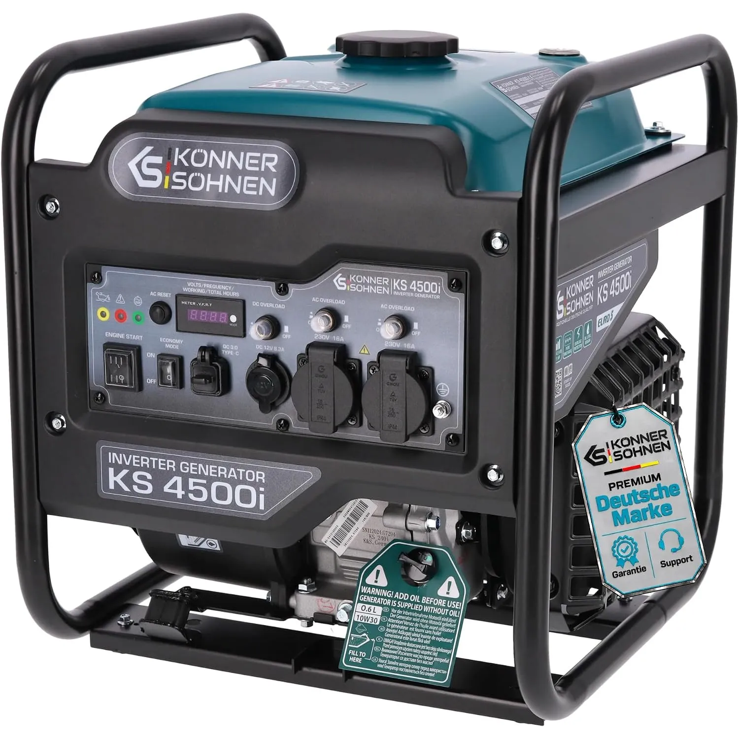 Könner&Söhnen KS 4500i Invertergenerator, max 4500W, Benzin stromerzeuger
