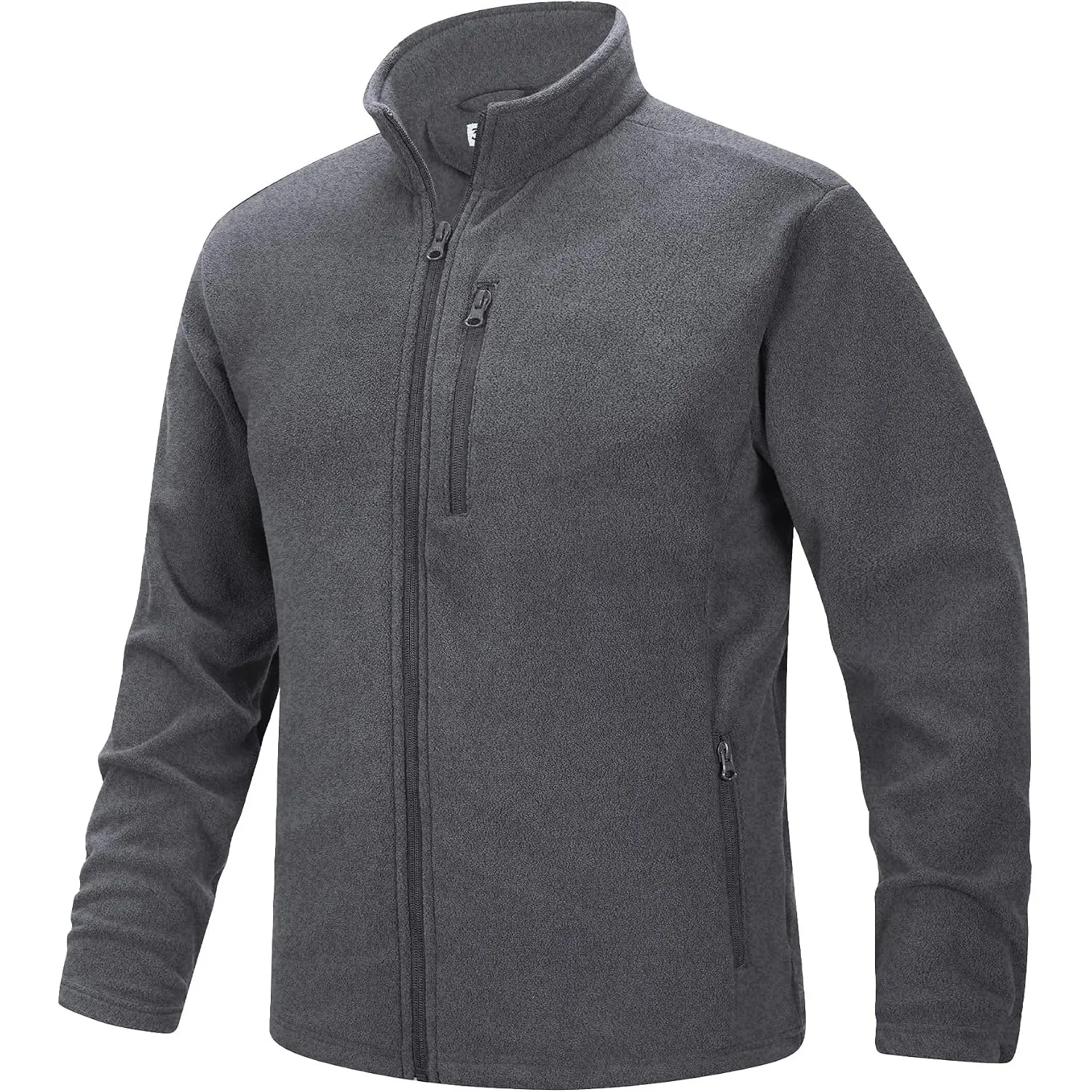 33,000ft Herren Fleecejacke Stehkragen Warm Jacke Leichte Strickjacke