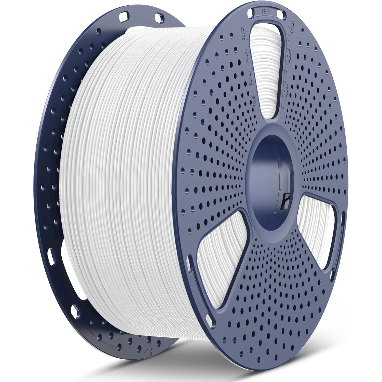 SUNLU Large Spool 3KG PLA Plus Filament, 3D Drucker PLA+ Filament 1.75mm ±0.02 mm, Härter und Stärker, 3kg Spule Weiß