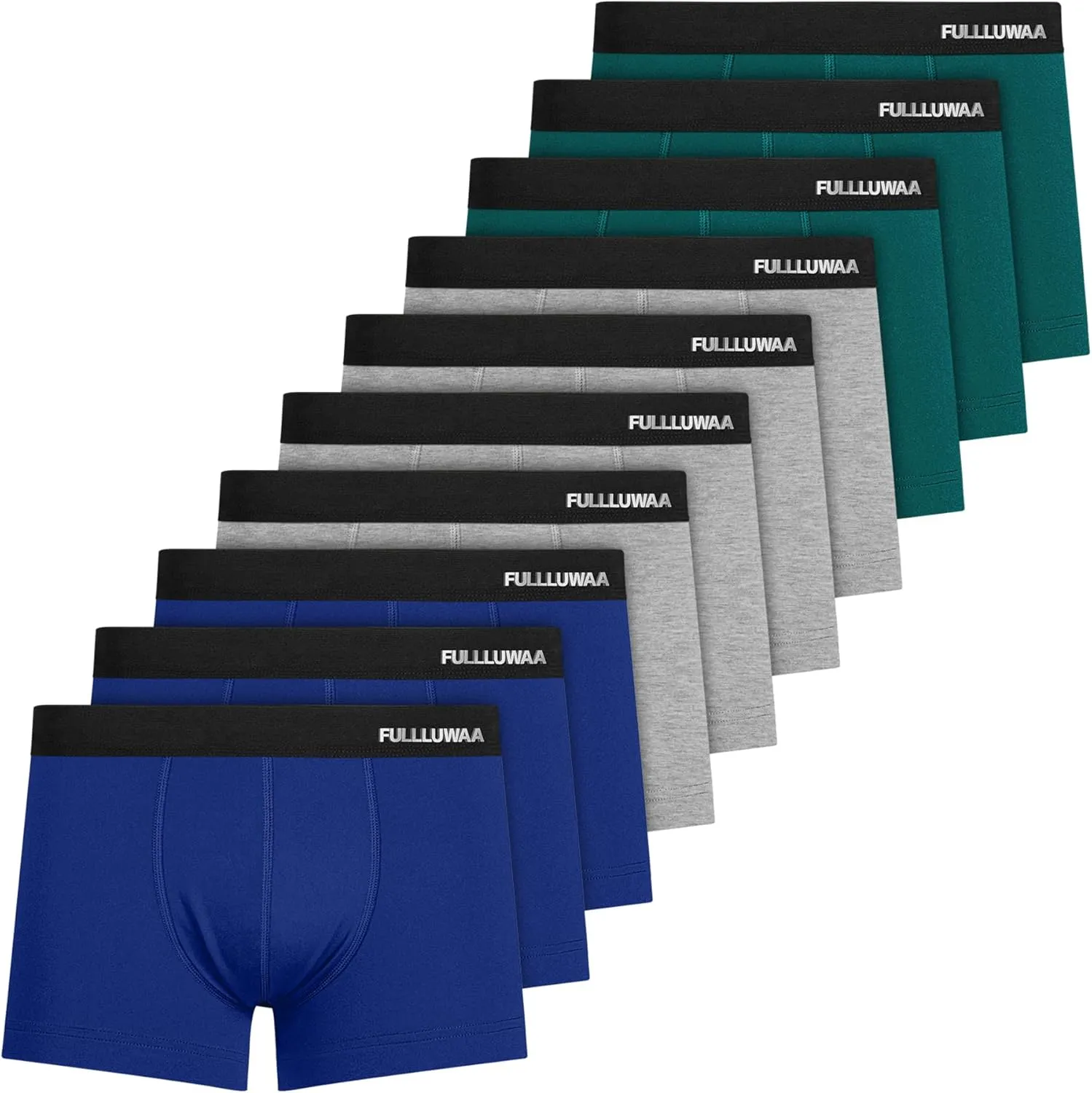 Fullluwaa Boxershorts Herren 10er Pack Baumwolle Unterhosen Männer Ohne Kratzenden Zettel Atmungsaktiv und Weiche Herre…