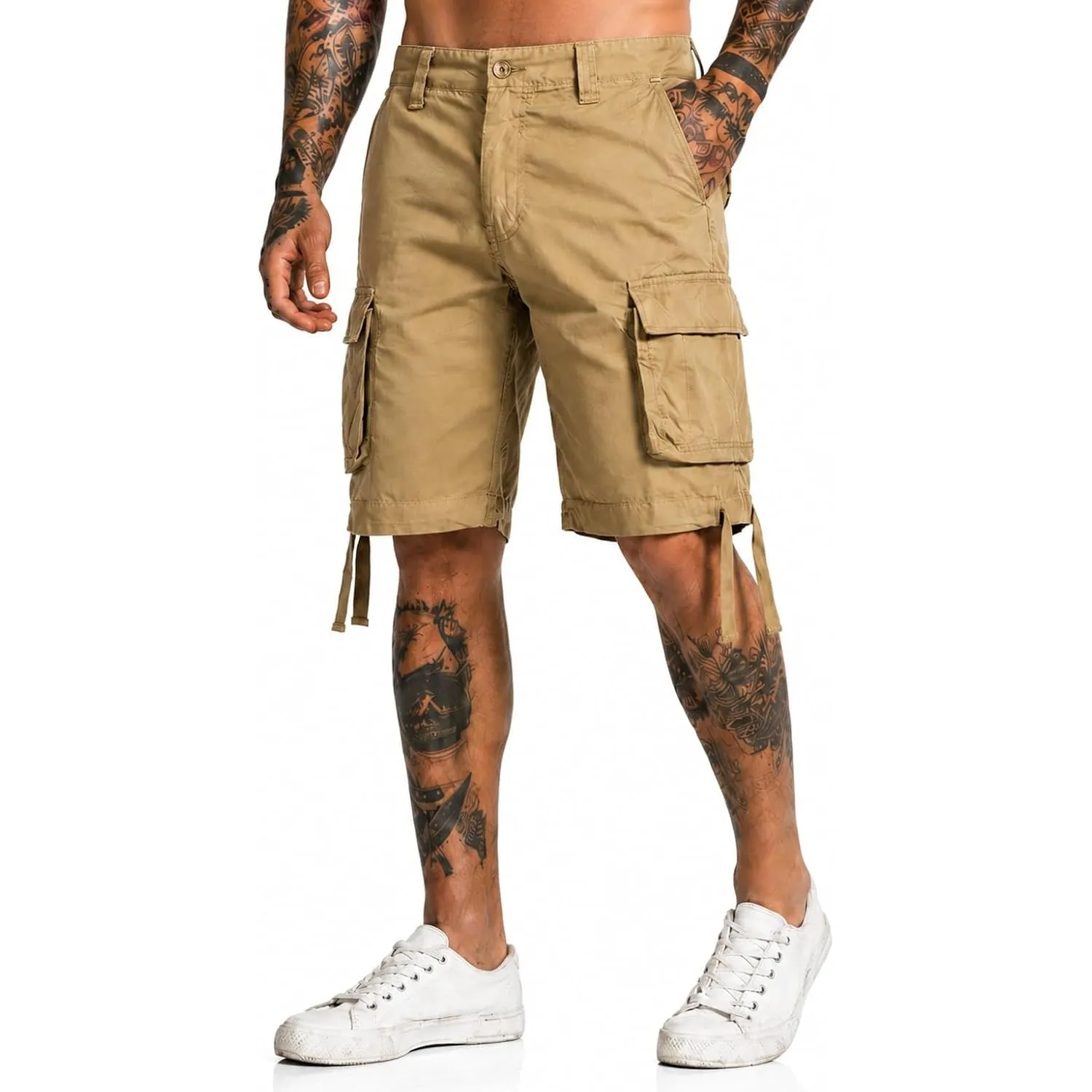 Brandit Urban Legend Vintage Cargo Short | 100% Baumwolle, Größen S bis 7XL, leichte, robuste Shorts mit vielen Taschen…