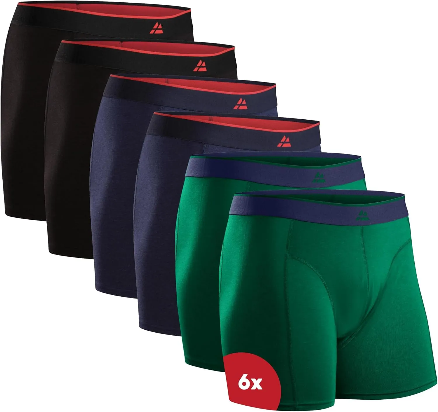 DANISH ENDURANCE Bambus Boxershorts Herren, Superweiche Unterhosen Männer, Atmungsaktiv & Etikettfrei, 6er oder 10er Pa…