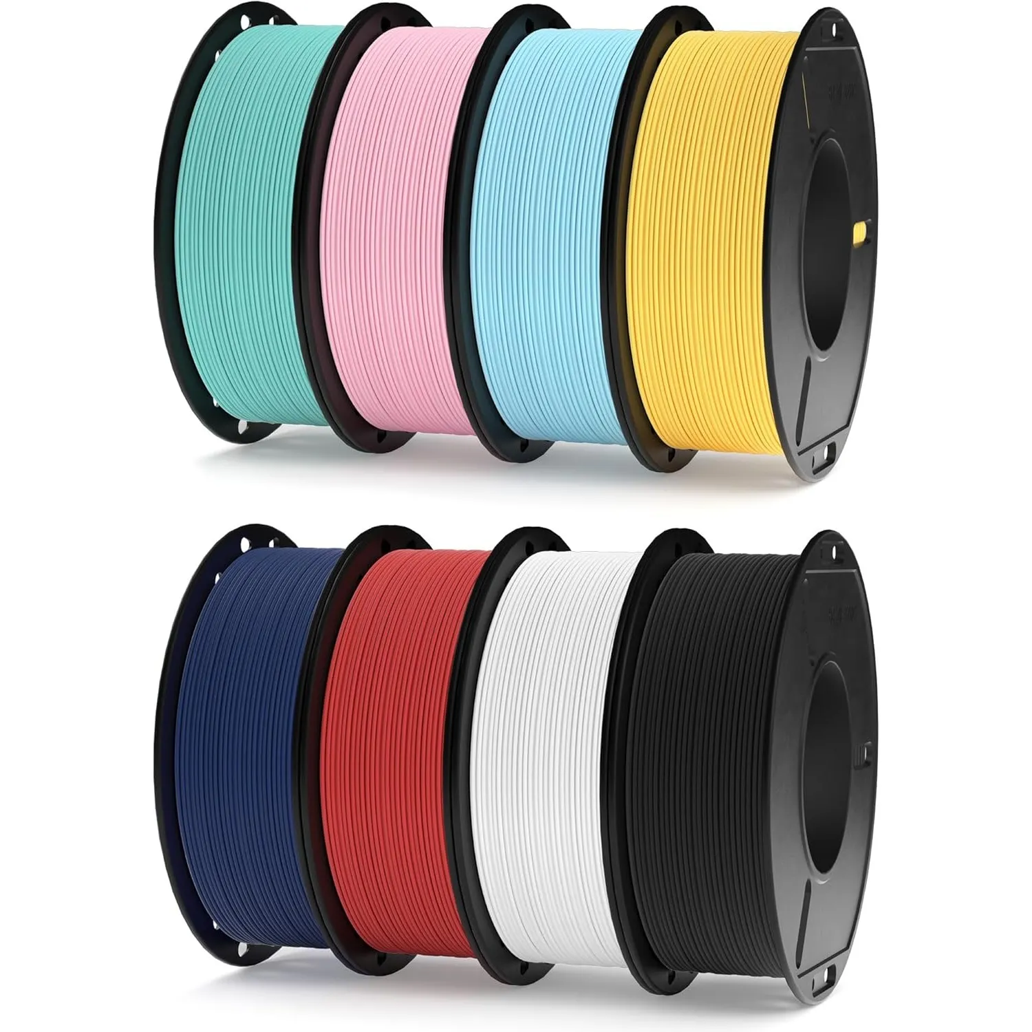 ELEGOO 250g Matte PLA Filament Bundle 1.75mm, 8 Farben 3D-Druckerfilamente Hohe Maßhaltigkeit, 8 Pack 250g Spule Für Di…