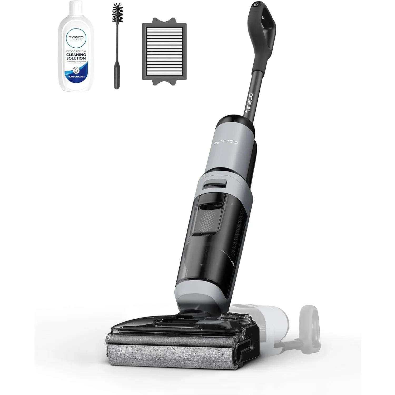 Tineco FLOOR ONE i5 Stretch Nass Trockensauger, 2‑in‑1 Saugen & Wischen, 180° Lay-Flat Waschsauger, 20kPa Saugkraft, Be…