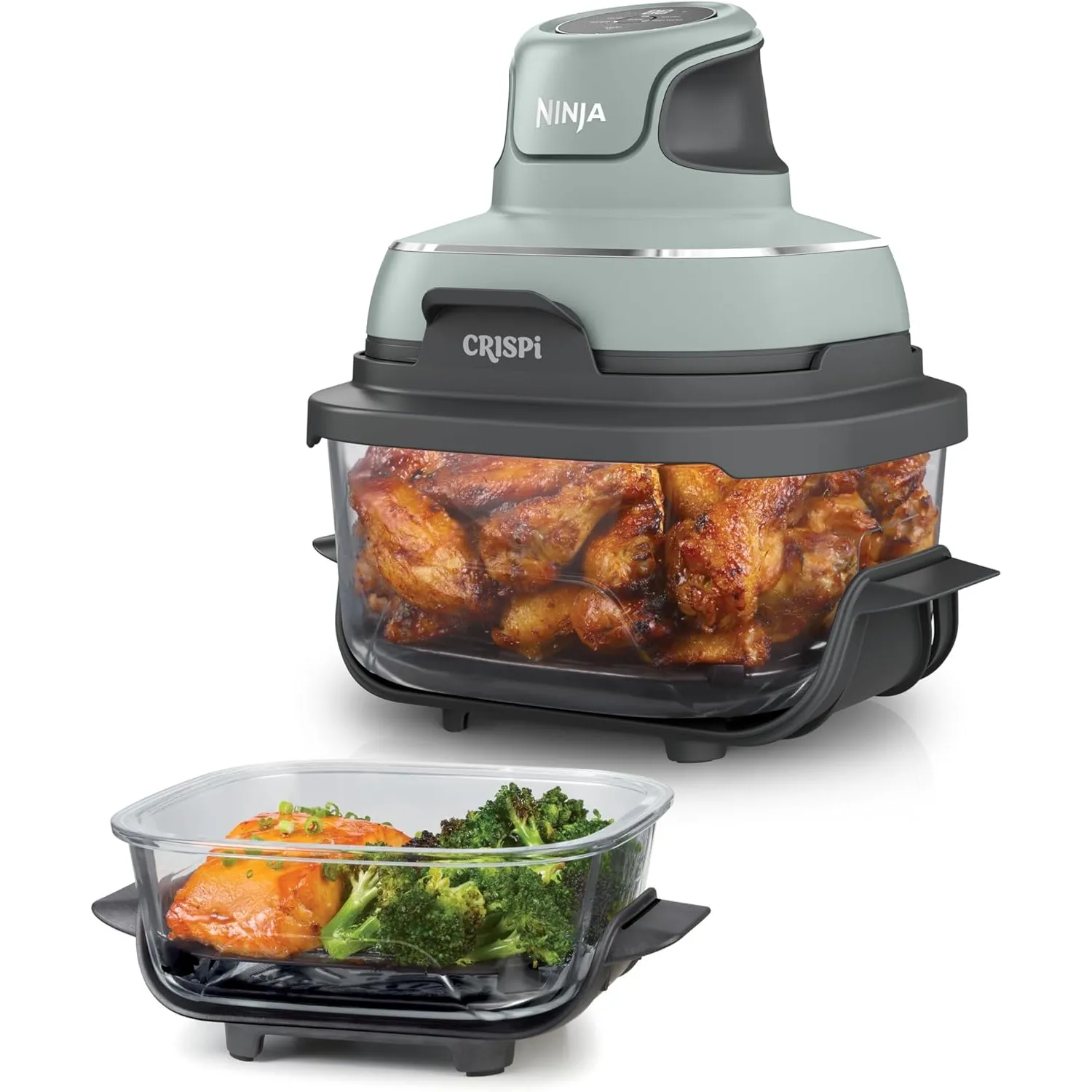 Ninja CRISPi tragbare Air fryer Heißluftfritteuse, 3,8 l, kompakt, 1700 W