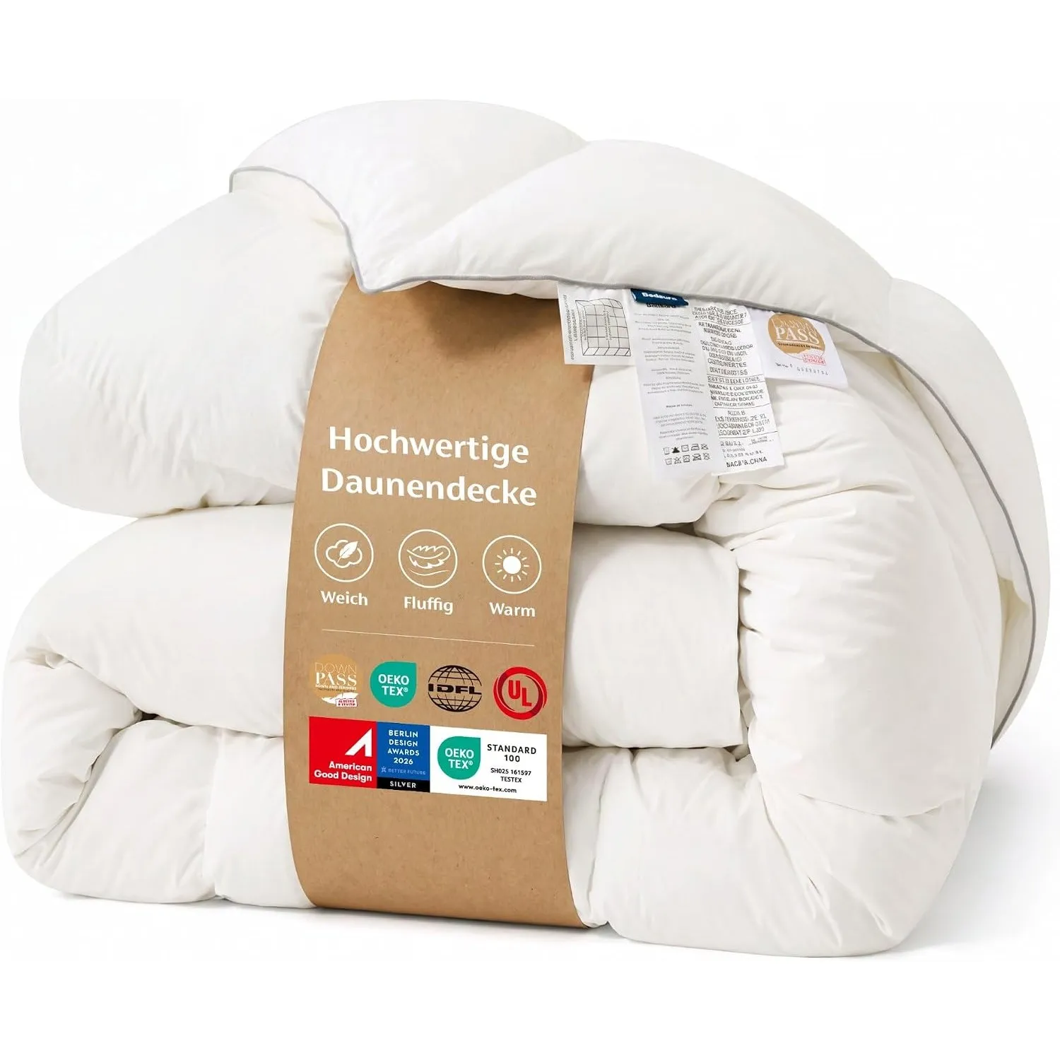 BEDSURE Federbetten 135x200 Daunendecke Winterdecke - Warm für Winter