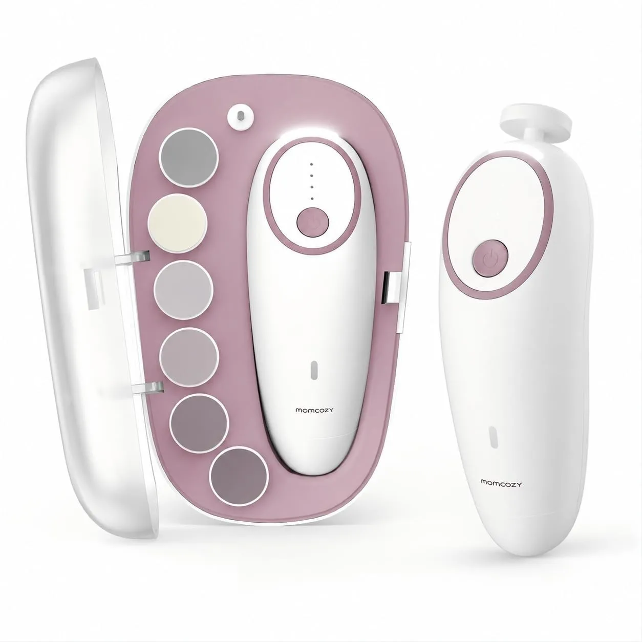 Momcozy Baby-Nagelfeile, elektrisch, wiederaufladbar Baby-Nagelknipser, sanfter Nagelschneider für Babys, mit Nachtlich…