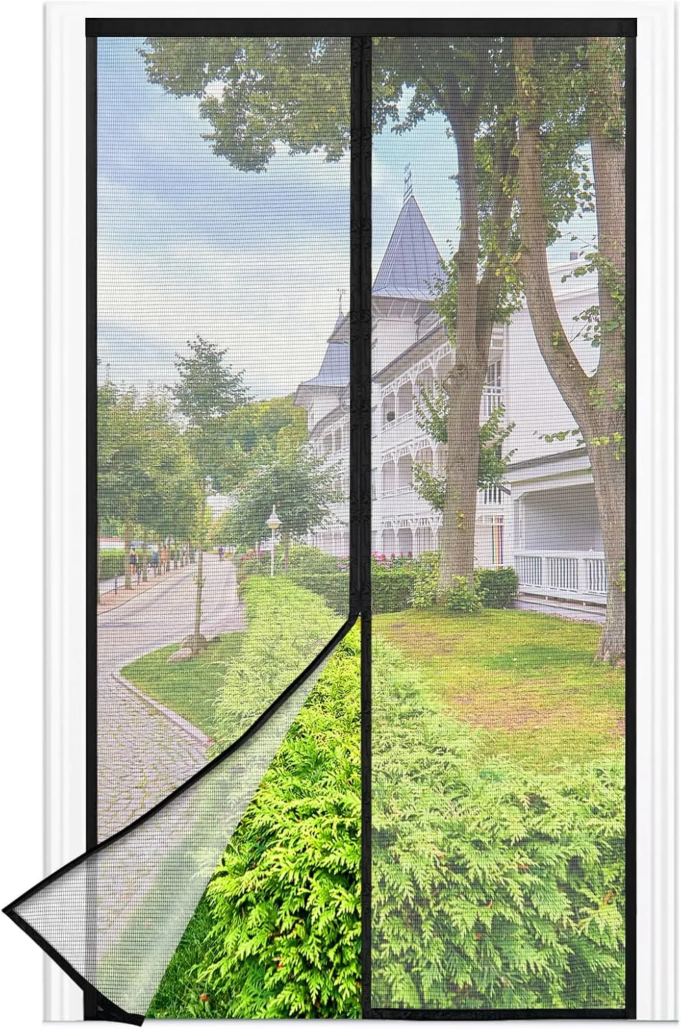 Fly Screen Balcony Door Magnet, 120 x 230 cm, Stronger Magnets Fly Screen Door, 3.8 cm Wide Tape, Fly Screen Doors No D…